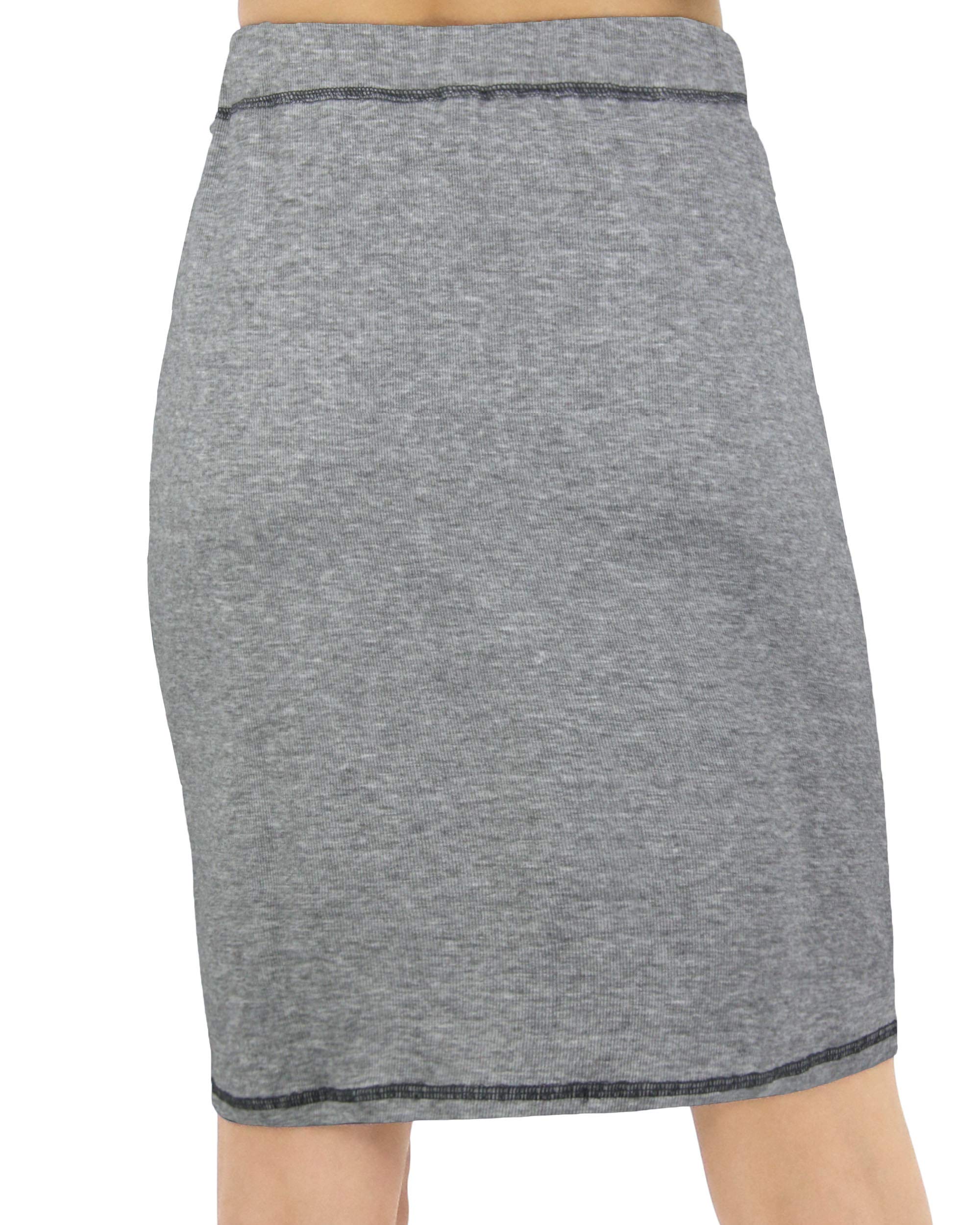BENANCY Women's High Waist Stretch Pencil Skirt with Pockets - Slim Fit Office Work Skirt for Business Casual & Professional Wear