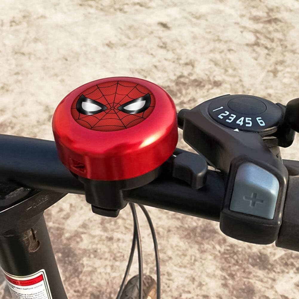 Spider-Man Kids Bike Bell - Durable Aluminum Bicycle Bell for Boys & Toddlers - Fun Cycling Accessory for Safe Outdoor Rides