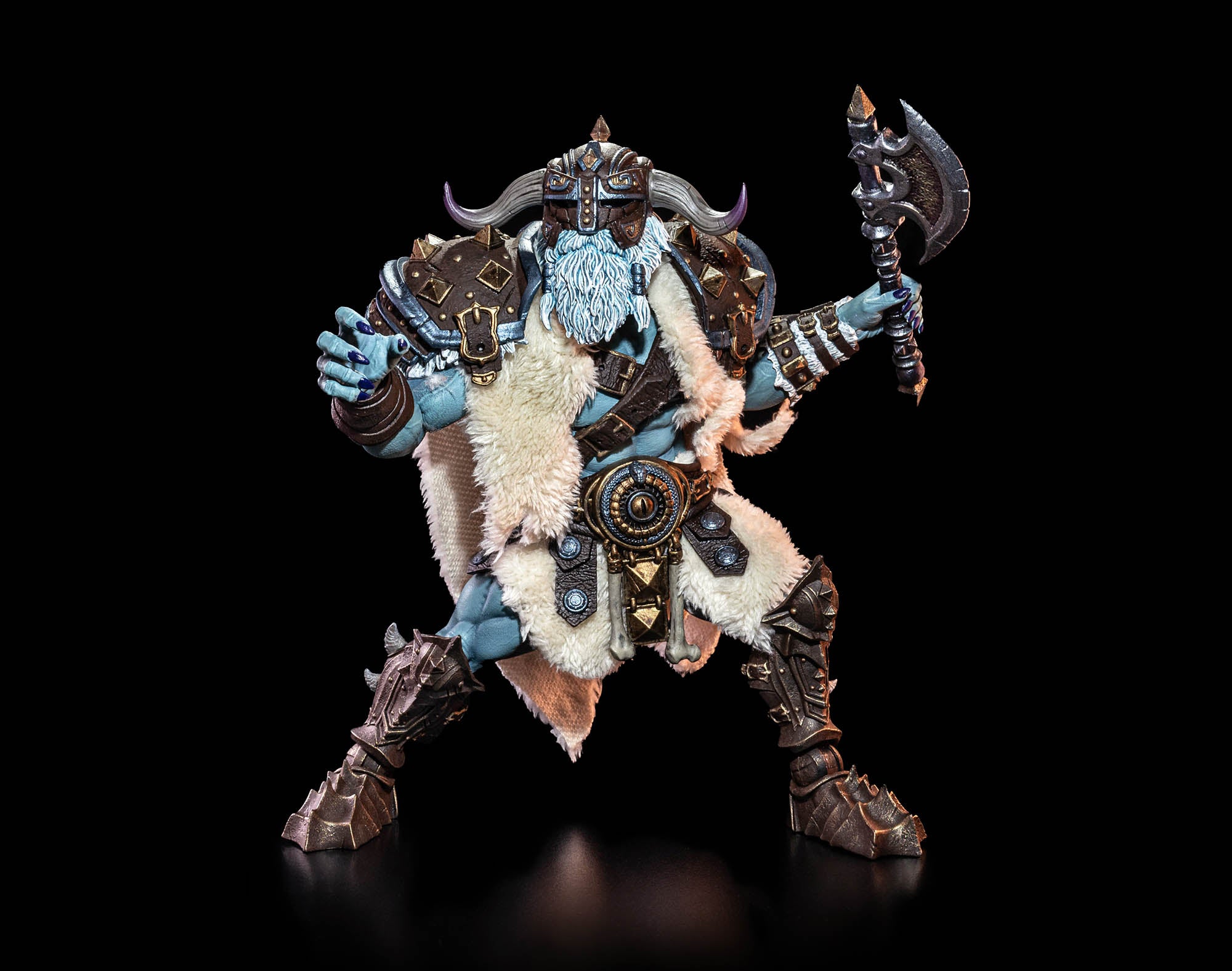 Mythic Legions: Ashes of Agbendor Frost Ogre Action Figure - Preorder for Collectors | Fantasy Battle Scenes & Display