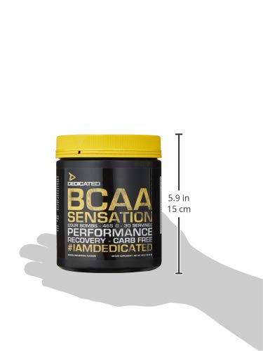 Dedicated Nutrition BCAA Sensation 405g Sour Bombs - Premium Branched-Chain Amino Acid Supplement for Muscle Recovery & Growth - Ideal for Post-Workout, Fitness & Bodybuilding