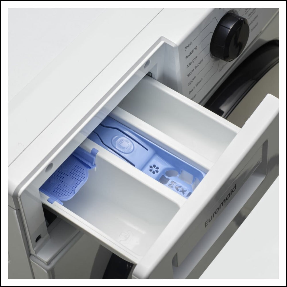 Euromaid EFLP1000W 10kg Front Load Washing Machine - Energy Efficient, Quiet Operation - Perfect for Apartments & Small Homes - European Made - Ex Display Discount