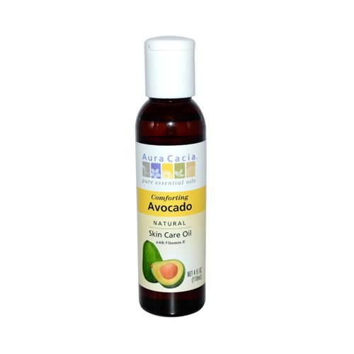 Pure Avocado Skin Oil 4 OZ - Cold Pressed & Organic - For Face, Hair & Body Moisturizing - Perfect for Dry Skin Care & Natural Beauty Routine