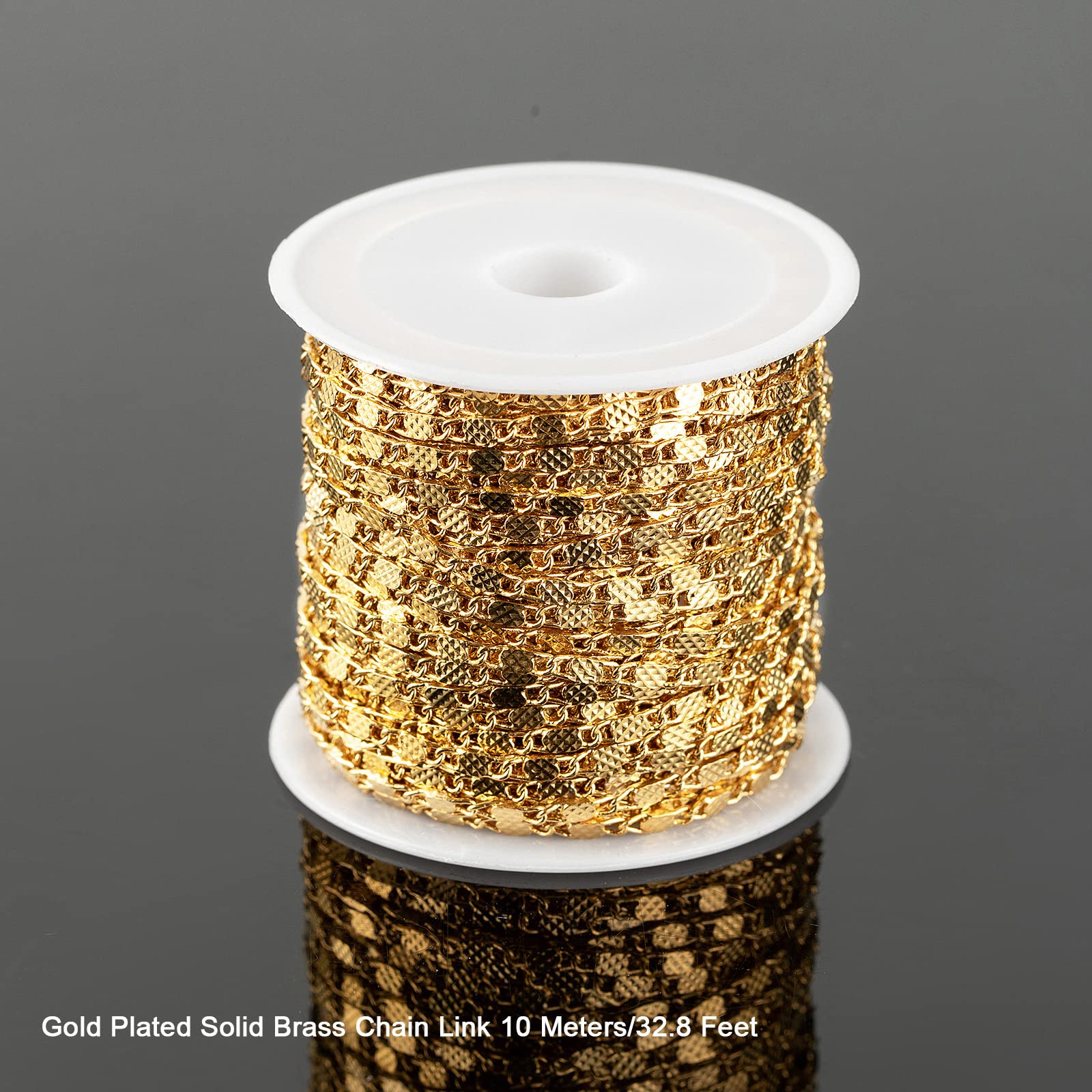 Bulk Jewelry Chains on Spool - Premium Handmade Chain Supplies & Findings for Necklaces, Bracelets & DIY Jewelry Crafting