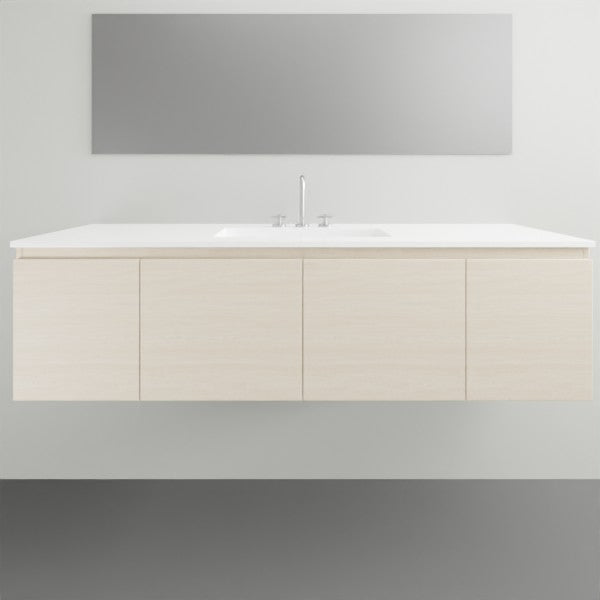 ADP Glacier Lite Door and Drawer Slim Vanity with Cast Marble Top - Modern Bathroom Vanity Set for Small Spaces, Powder Room & Guest Bath Installation