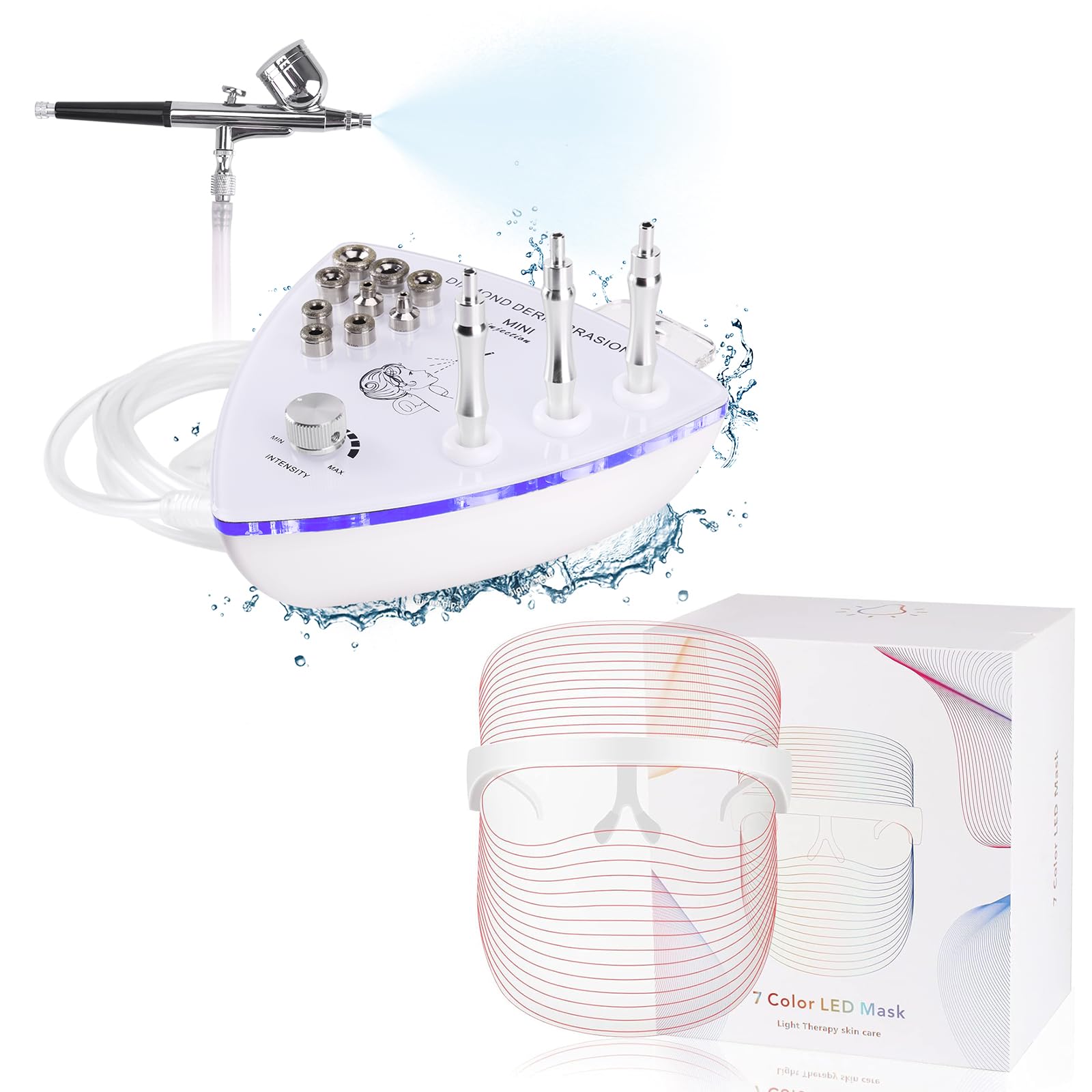 Premium Diamond Facial Machine & Rejuvenating Face Mask for Glowing Skin - At-Home Spa & Professional Skincare Treatment