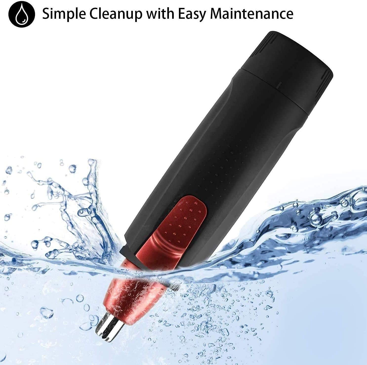 Electric Nose and Ear Hair Trimmer for Men - Rechargeable Painless Hair Clipper & Shaver - Perfect for Grooming, Travel, and Personal Care