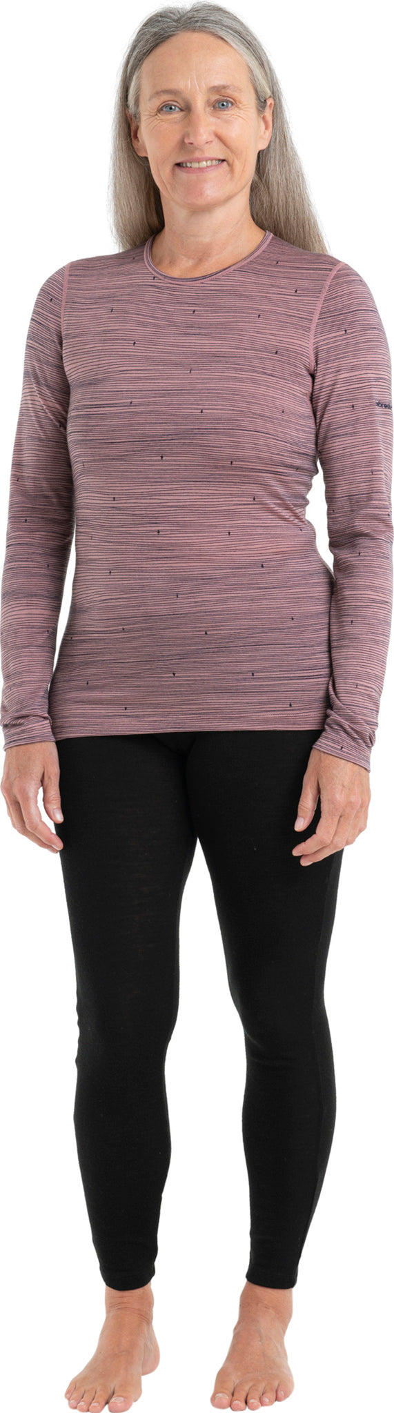 200 Oasis Women's Long Sleeve Crewe Base Layer Top - Thermal Underwear for Cold Weather, Hiking & Outdoor Activities