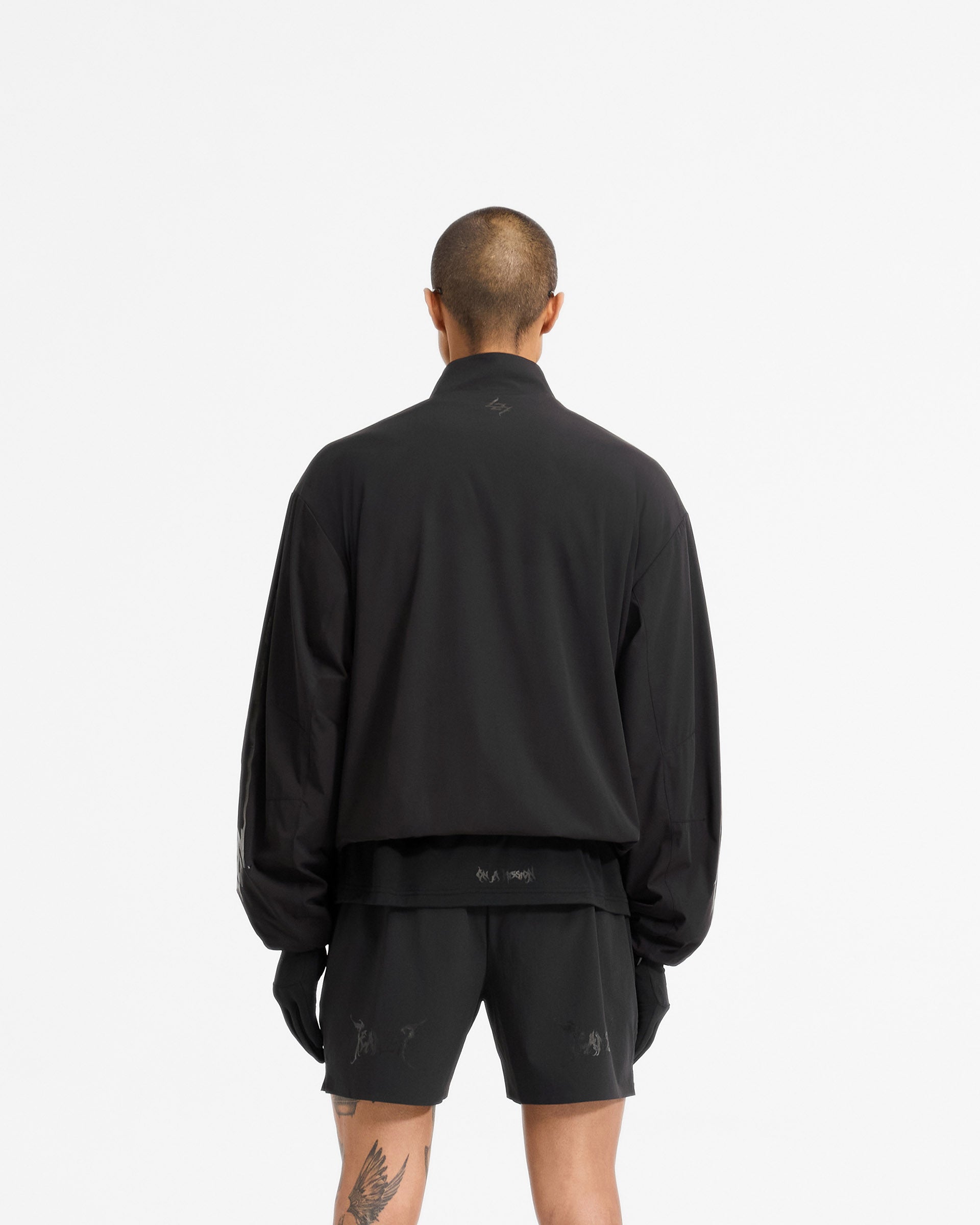 Team 247 X END Track Jacket - Jet Black | Men's Lightweight Running & Training Jacket | Perfect for Gym, Jogging & Outdoor Sports
