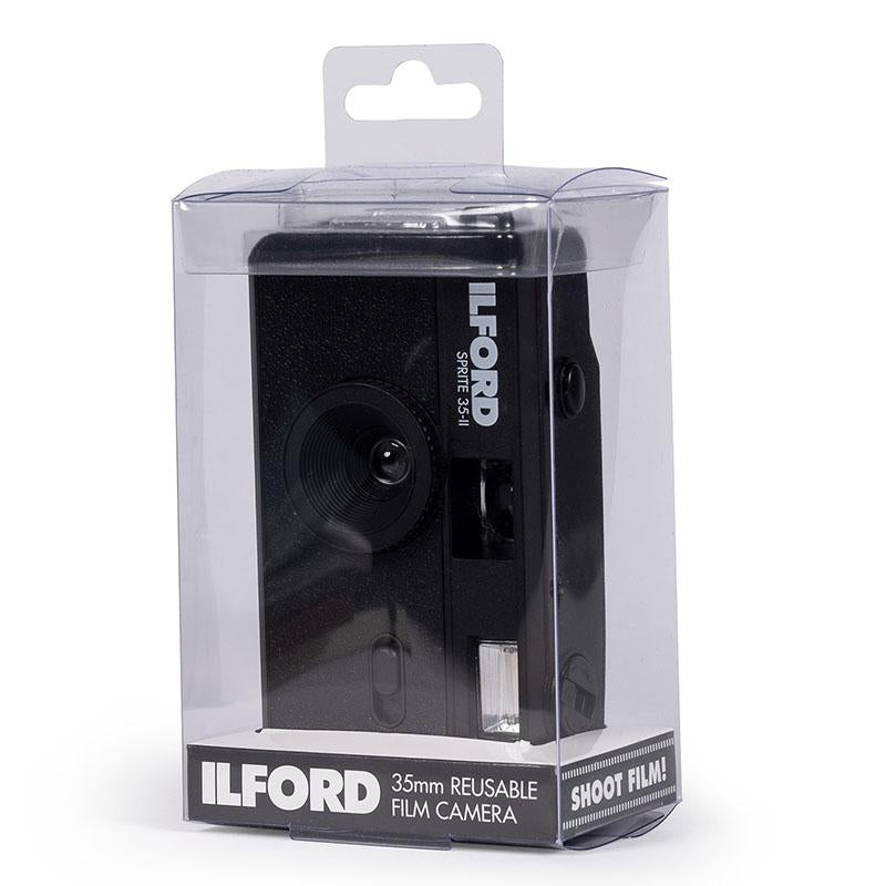 Ilford Sprite 35 II 35mm Film Camera (Black) - Compact & Easy to Use for Street Photography, Travel & Vintage Style Shooting