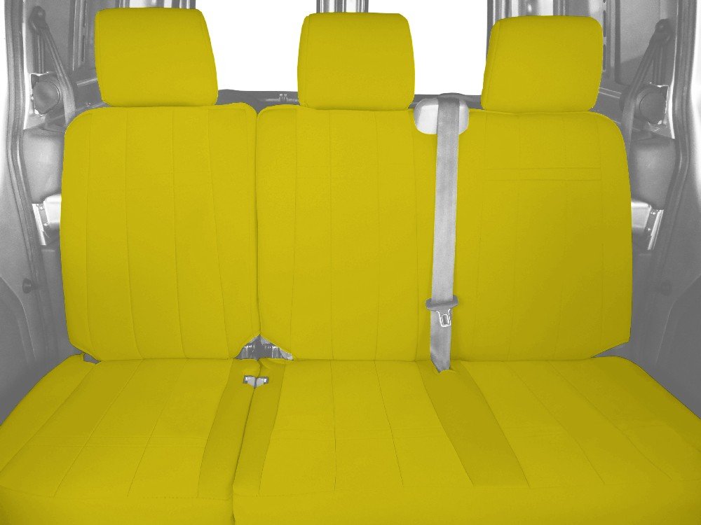 NeoSupreme Seat Covers for 2013-2014 Ford F-150 - Yellow Trim for Off-Roading