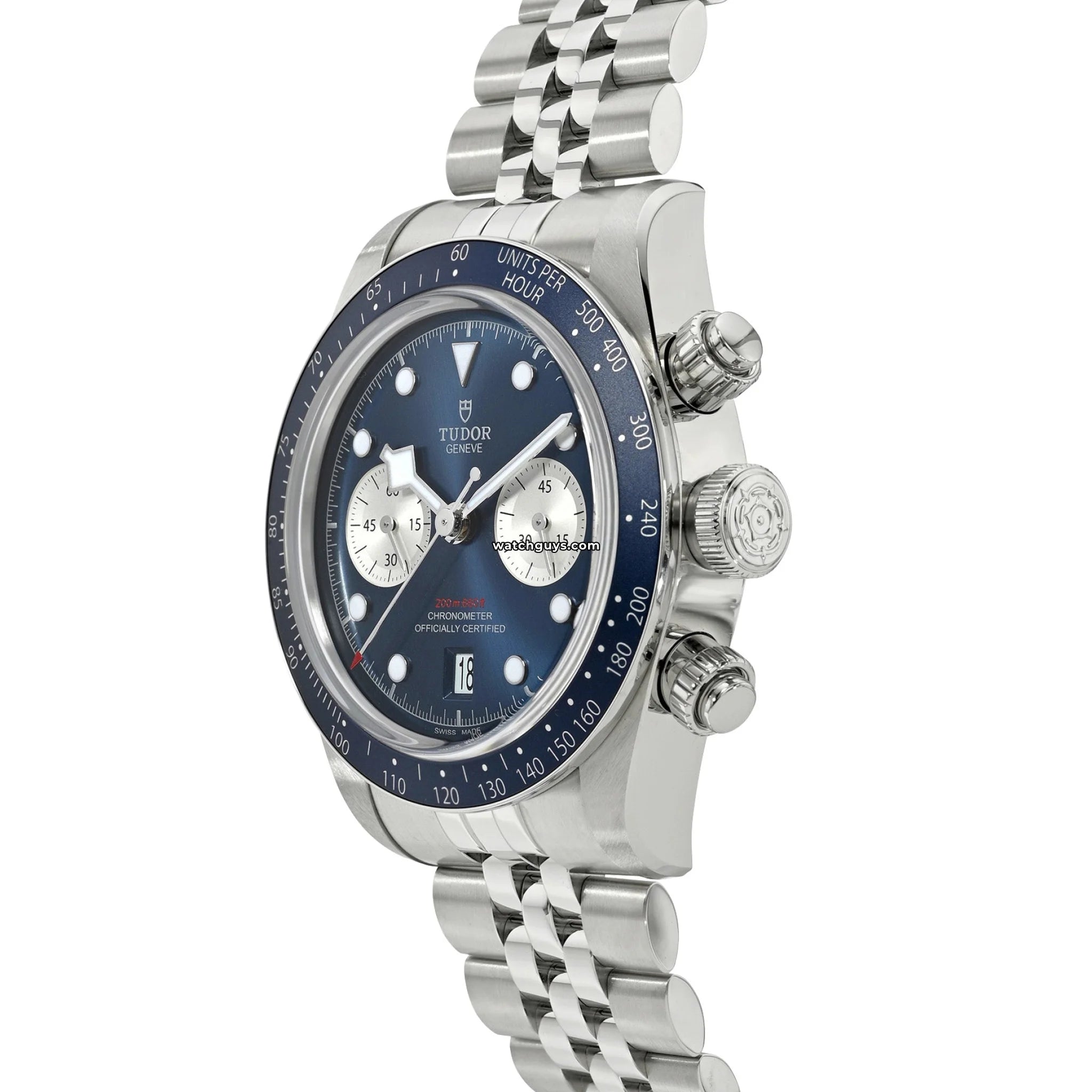 Tudor Black Bay Chrono Blue 79360B Men's Luxury Watch - Stainless Steel, Automatic Movement - Perfect for Diving, Business & Formal Occasions
