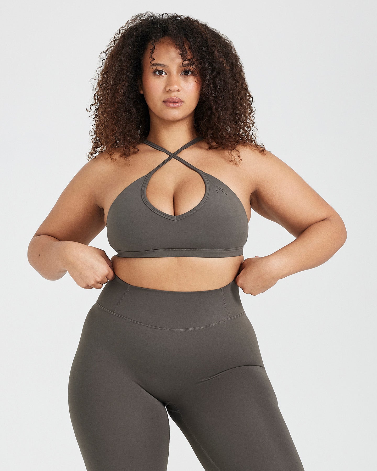 Timeless Strappy Bralette for Women | Comfortable Deep Taupe Lace Bralette - Perfect for Yoga, Lounge & Everyday Wear
