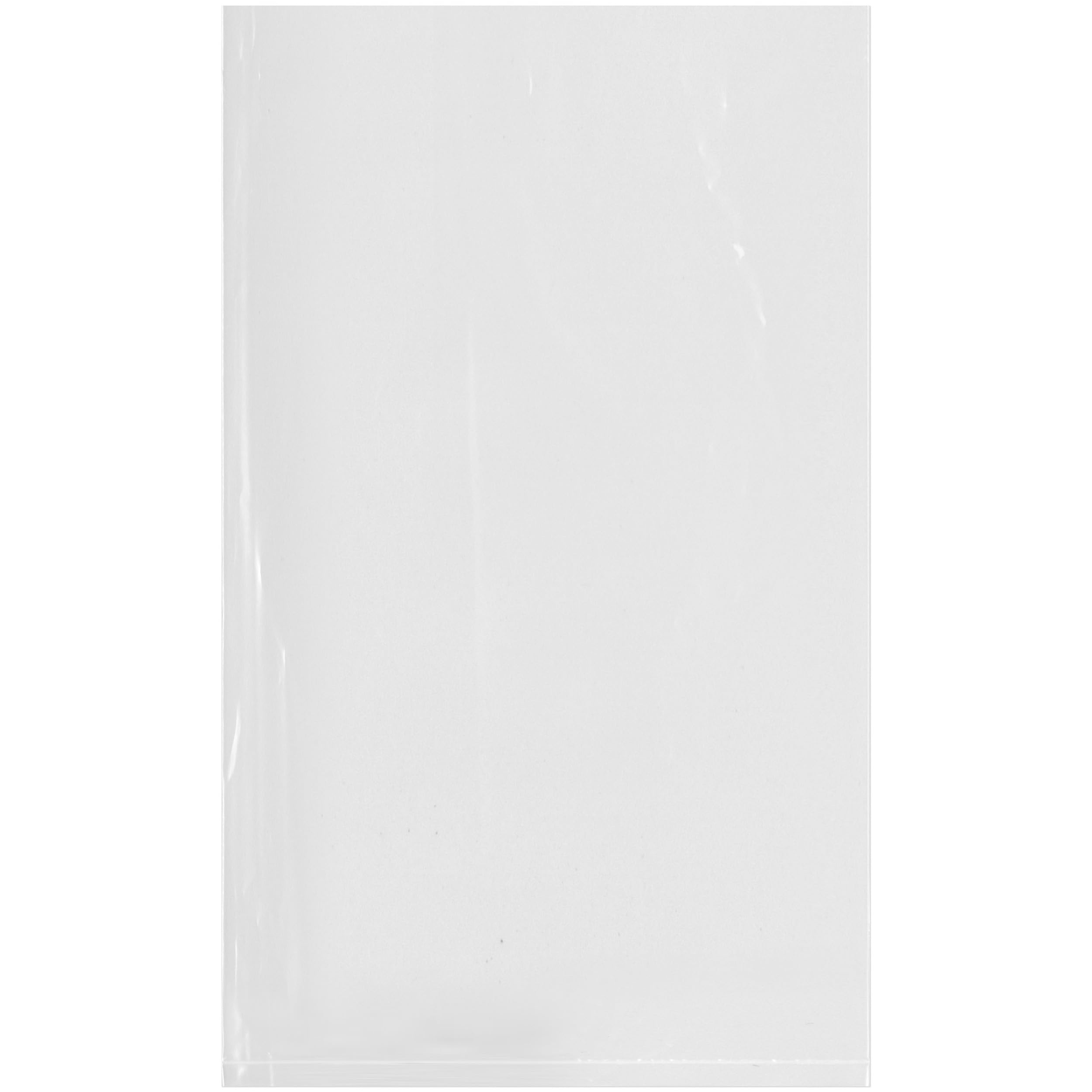 Plymor 6x10 Inch Clear Plastic Poly Bags - 6 Mil Thick, Pack of 500 - Perfect for Packaging, Storage & Shipping Small Items