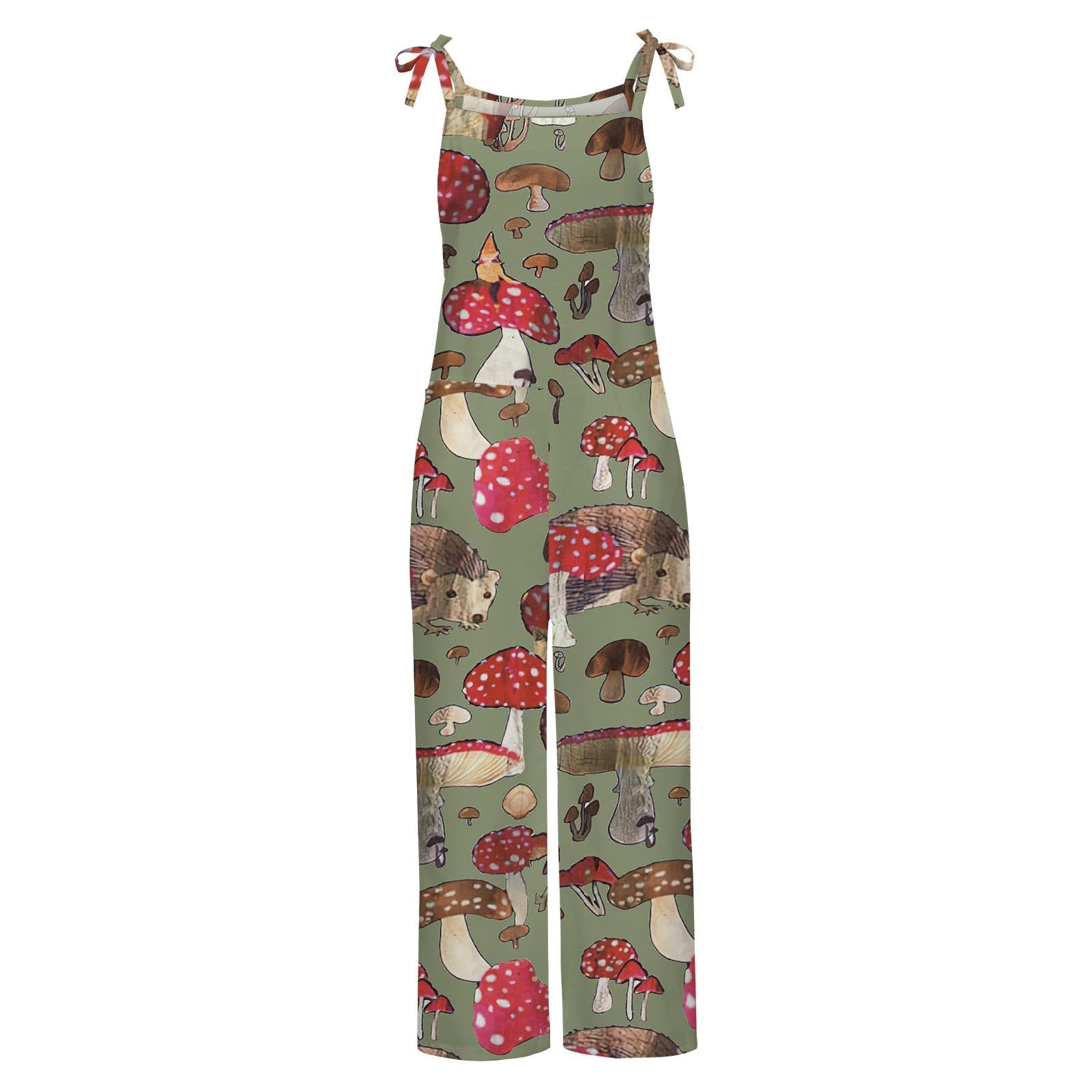 Plus Size Floral Jumpsuit for Women - Summer Casual Romper for Outings