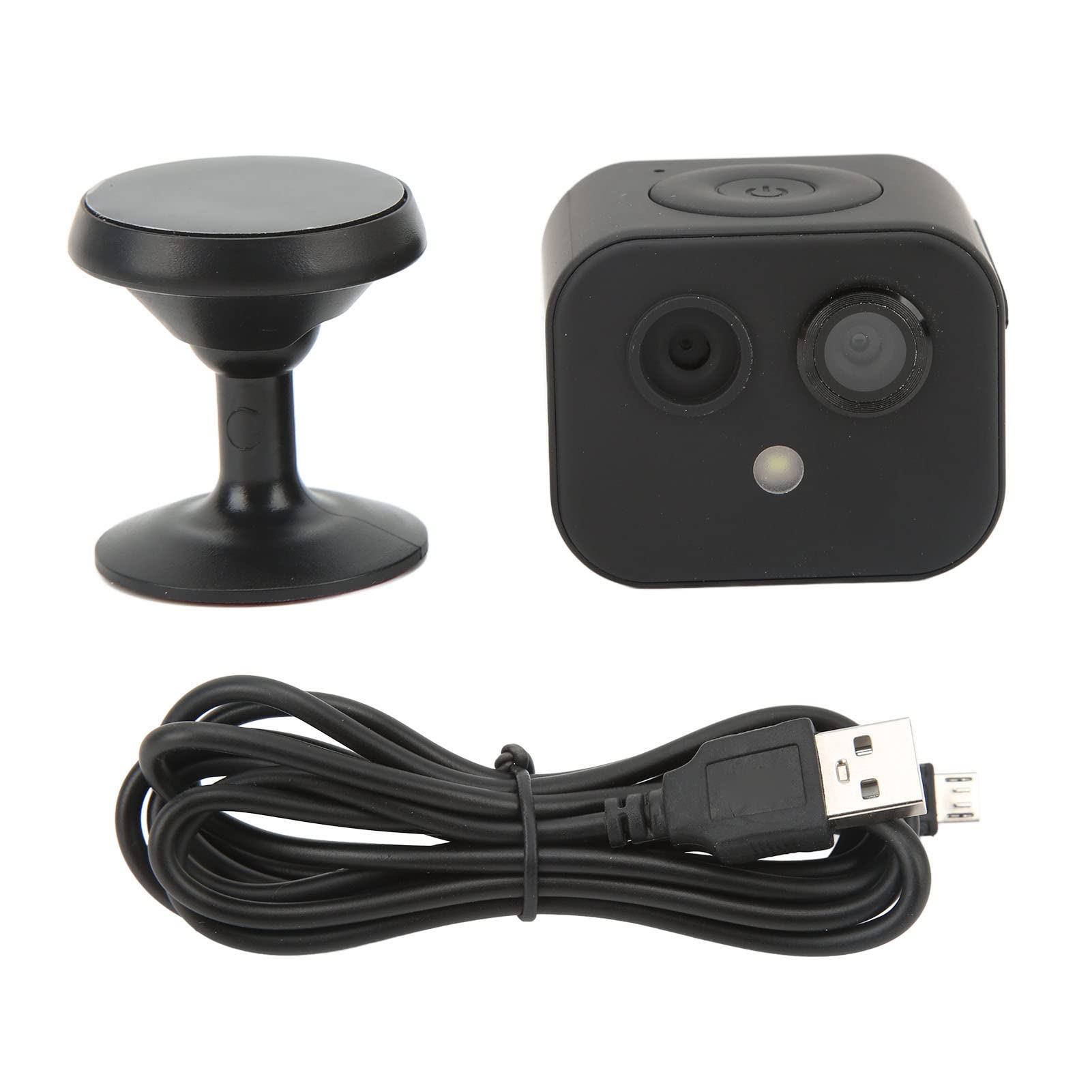 Zunate Mini Security Camera 4K WiFi Surveillance Dual Lens IP Camera with APP Control, 2-Way Audio & 170° Wide Angle - Ideal for Home Security, Baby Monitor, Pet Camera, Living Room & Corridor Surveillance