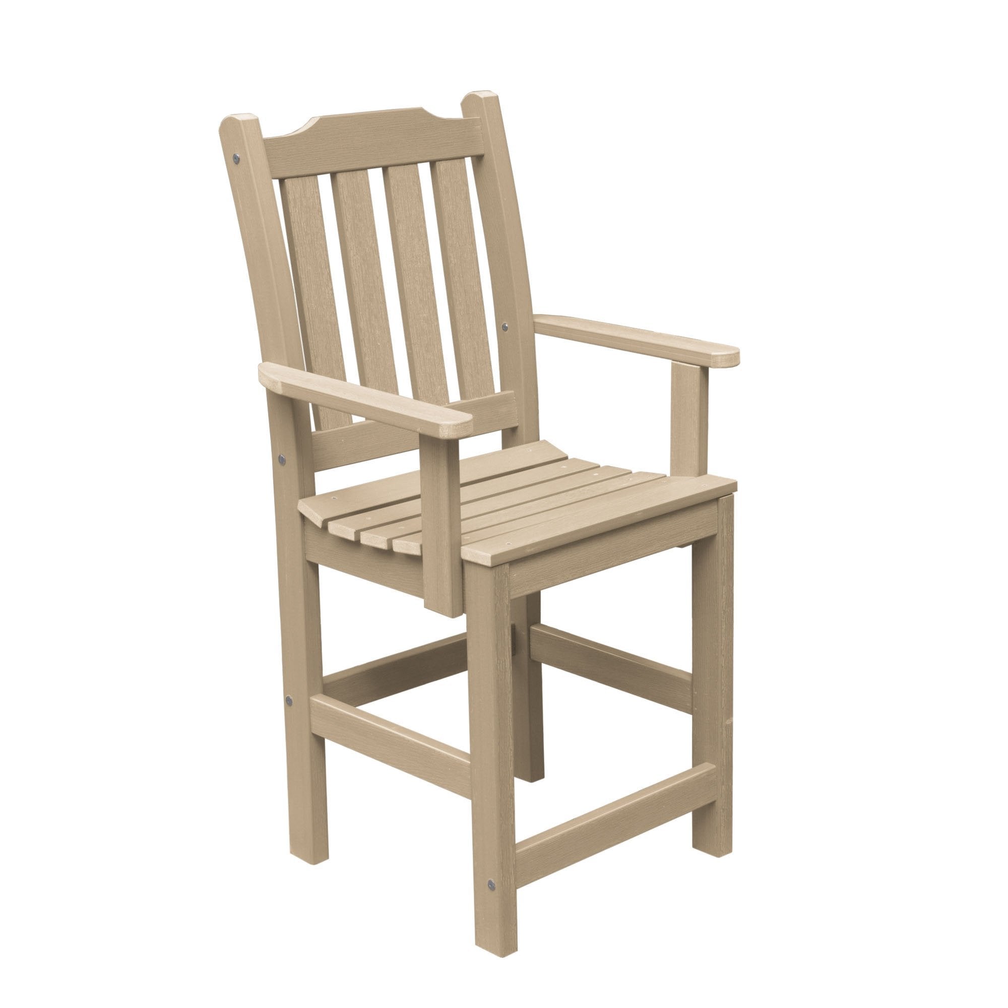 Refurbished Lehigh Counter Height Armchair - Like New Condition, Comfortable Bar Stool for Kitchen Island, Breakfast Nook & Dining Room