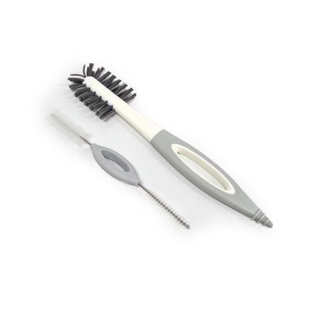 Boon Trip Bottle Brush Grey - Durable Baby Bottle Cleaner for Travel & Home Use - Perfect for Breast Pumps, Sippy Cups, and Water Bottles