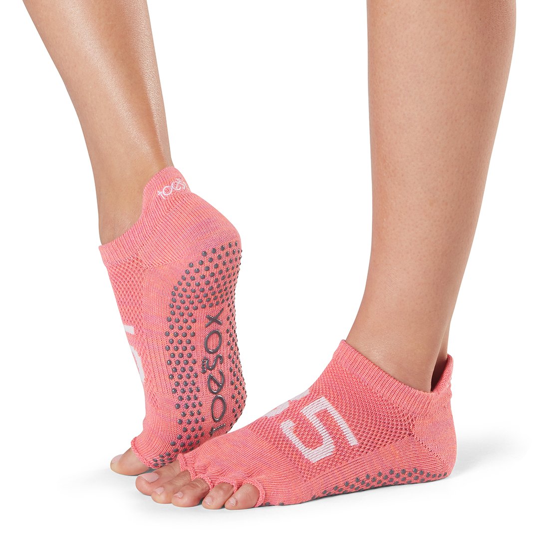 ToeSox Low Rise Grip Socks - Non-Slip Half Toe Yoga & Pilates Socks for Women - Perfect for Barre, Dance, and Workout Sessions