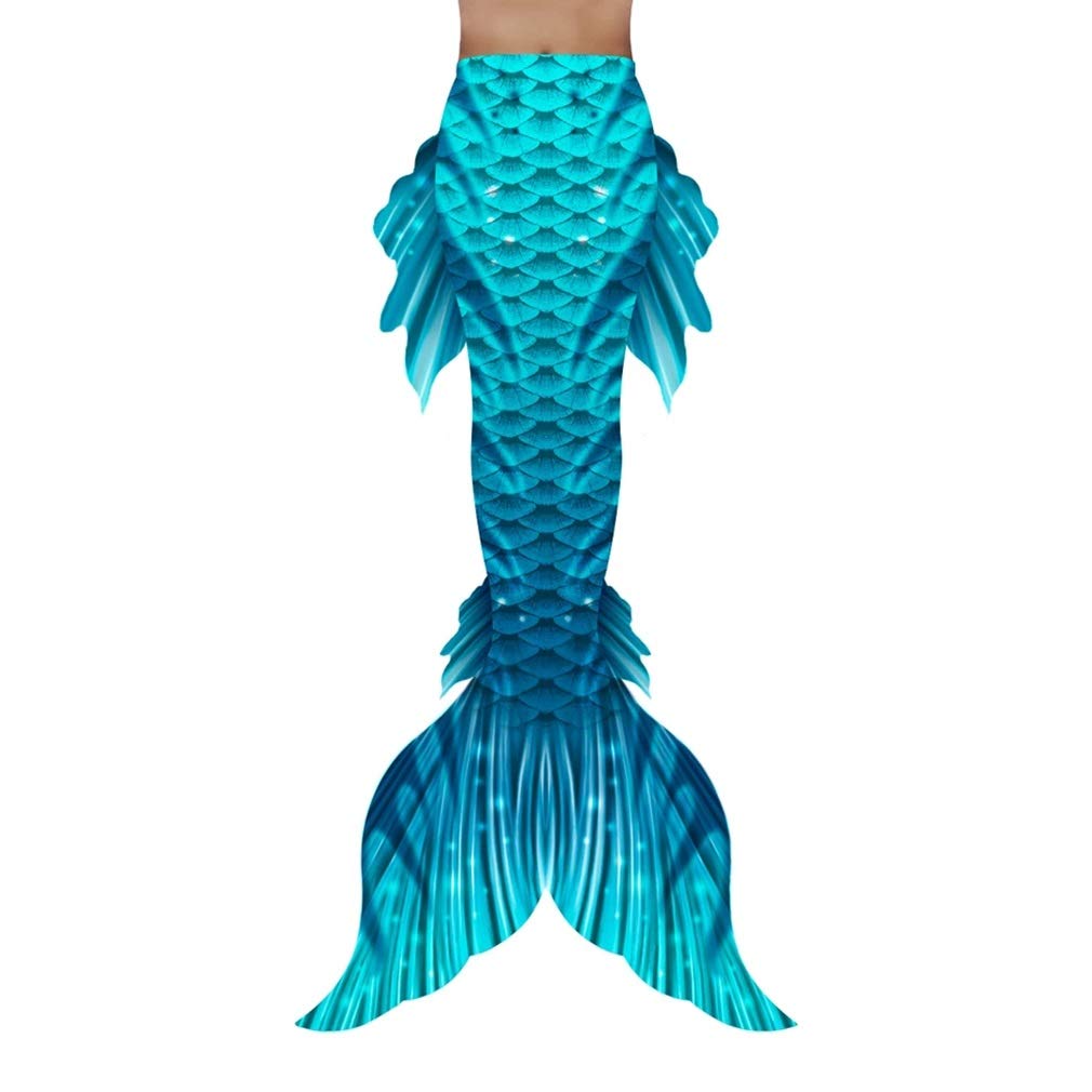 Custom Mermaid Tail Swimwear with Monofin for Women - Adjustable Swimmable Mermaid Costume for Adults, Beach Party, Pool Swimming & Underwater Cosplay - Perfect Gift for Mermaid Lovers (Custom Size Available)