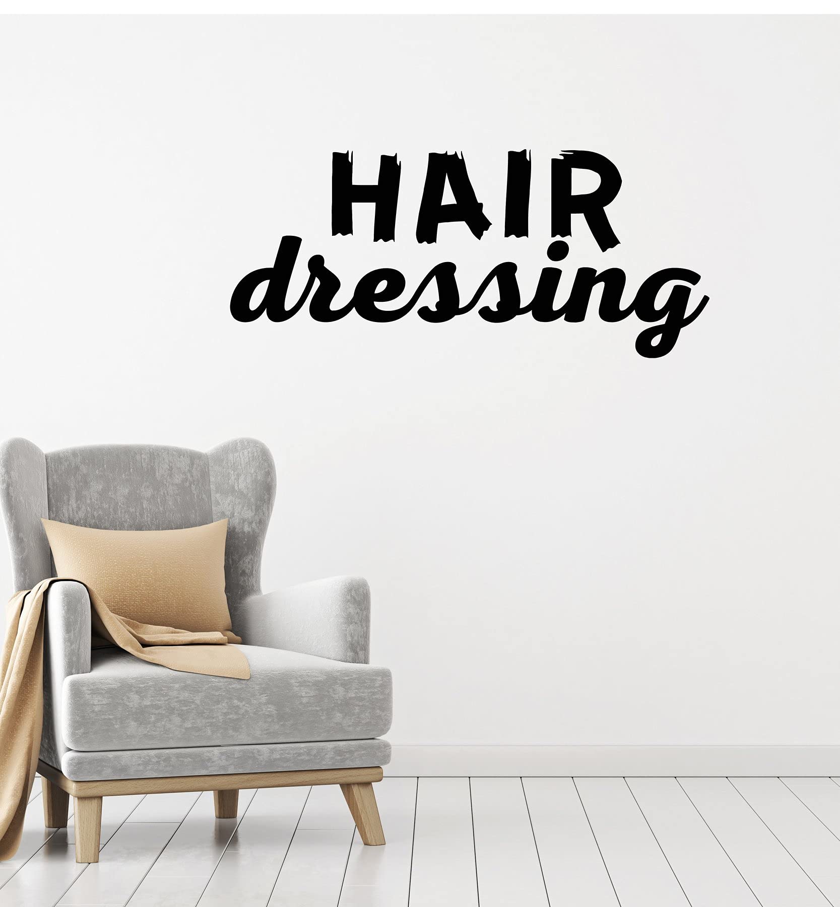 VVWV Motivational Hair Salon Wall Decals - 45x20cm Inspirational Quotes Stickers for Beauty Parlors, Barbershops, Spa & Nail Salons - Perfect for Makeup Stations & Dressing Room Decor