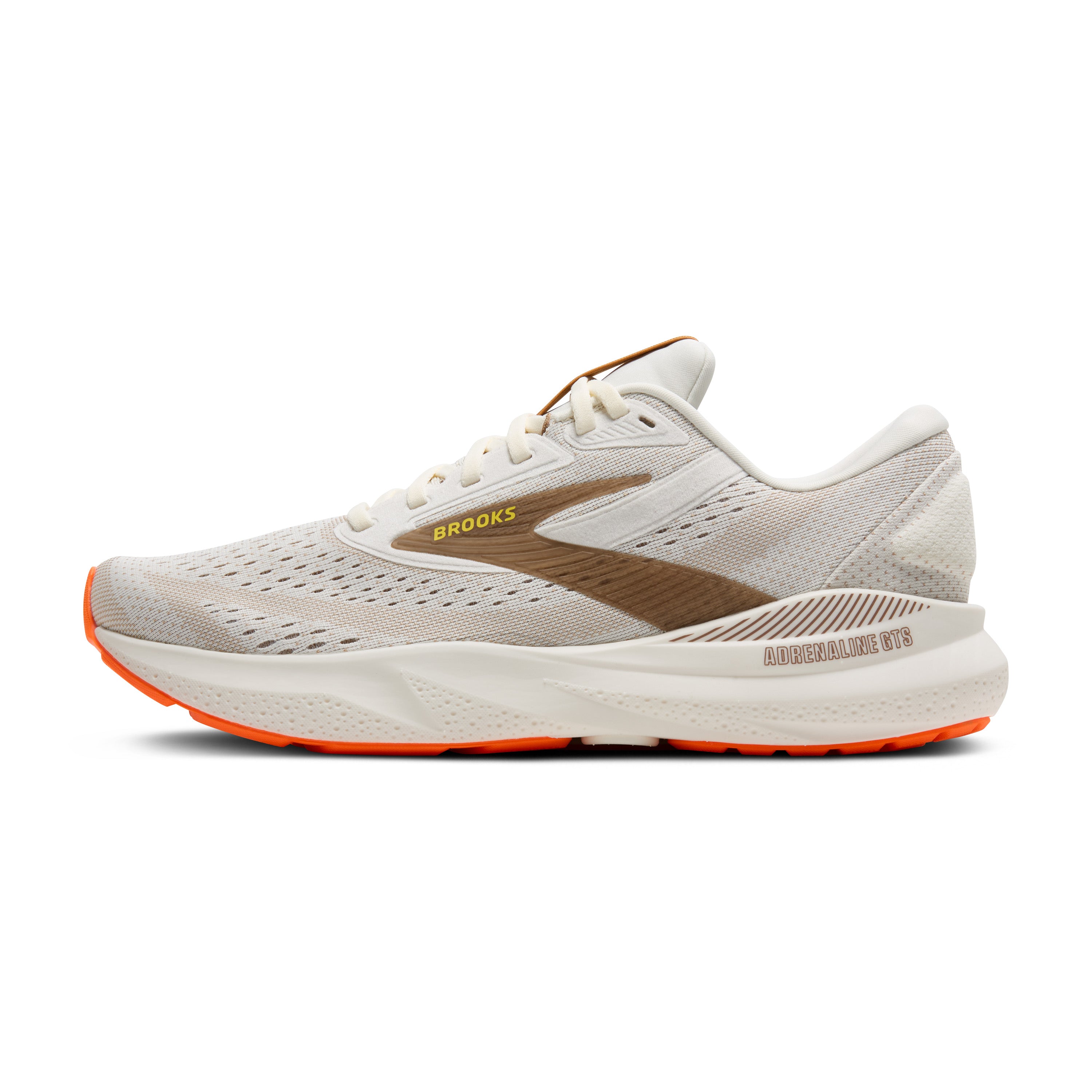 Men's Adrenaline GTS 24 Running Shoes - Coconut/Portabella/Orange (Size 104) - Perfect for Marathon Training & Daily Jogging