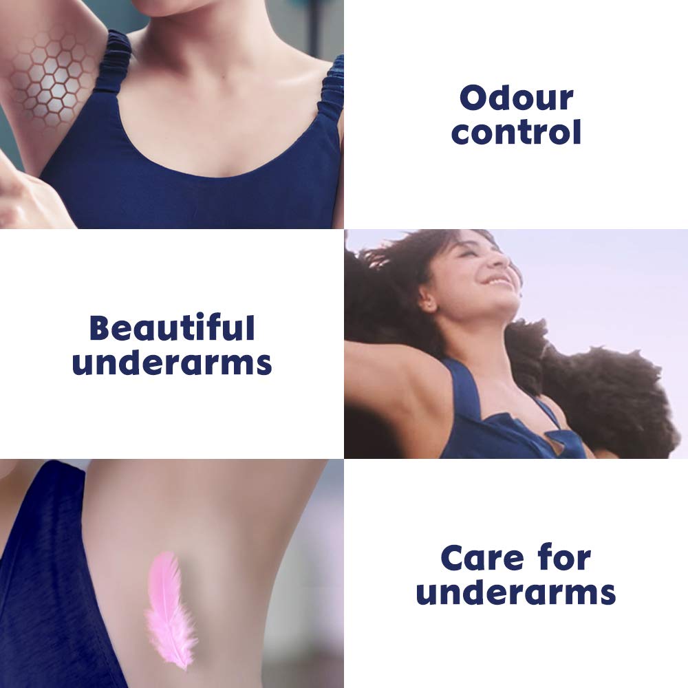 NIVEA Women's Whitening Smooth Skin Deodorant Roll-On 50ml & Pearl & Beauty Deodorant 150ml – Fresh All Day for Workouts & Daily Use