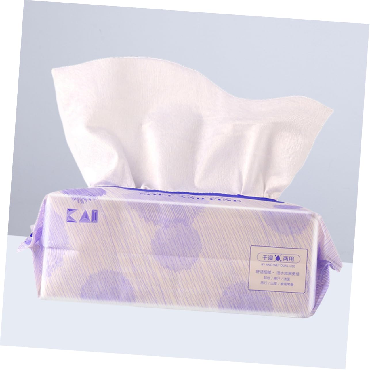 Hemoton 100-Pack Premium Cotton Facial Towels - Soft Reusable Washcloths for Wet/Dry Face Cleansing, Makeup Removal & Exfoliation - Gentle Purple Face Towels for Daily Skincare Routine & Spa Days