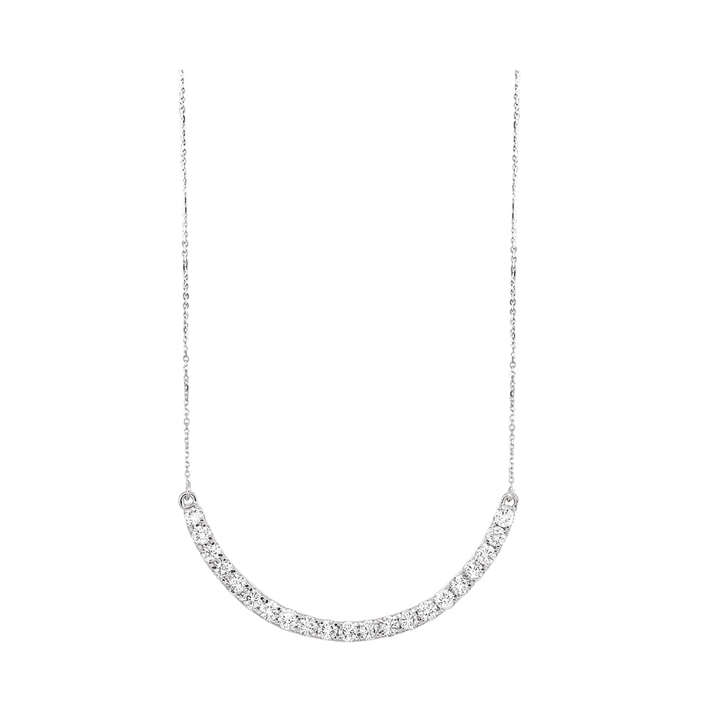 14K White Gold Diamond Pendant (1/2 CTW) - Elegant Necklace for Women, Perfect for Anniversary, Wedding & Special Occasions