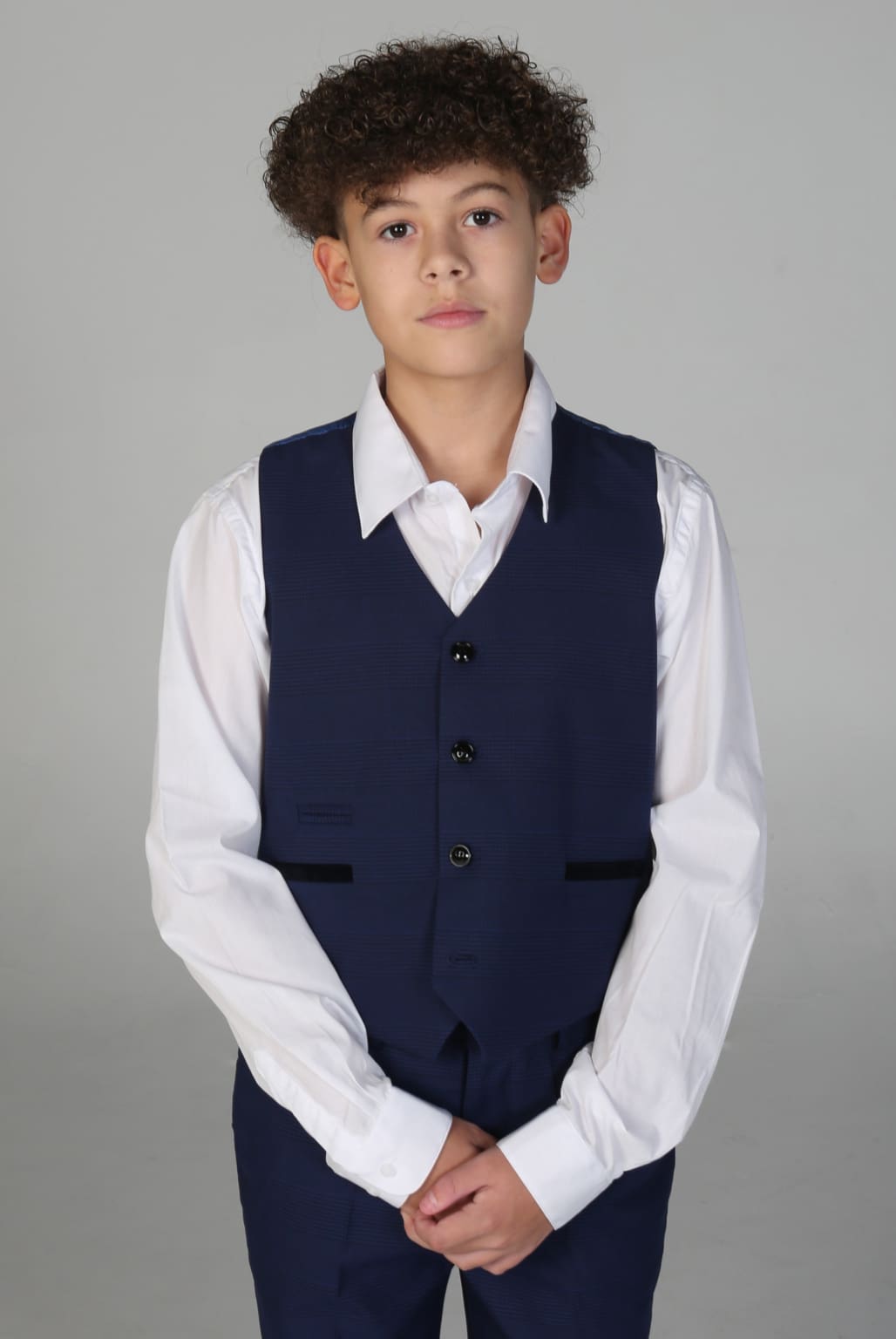 Boys' Blue Three-Piece Suit Set | Formal Wear for Weddings, School Events & Special Occasions