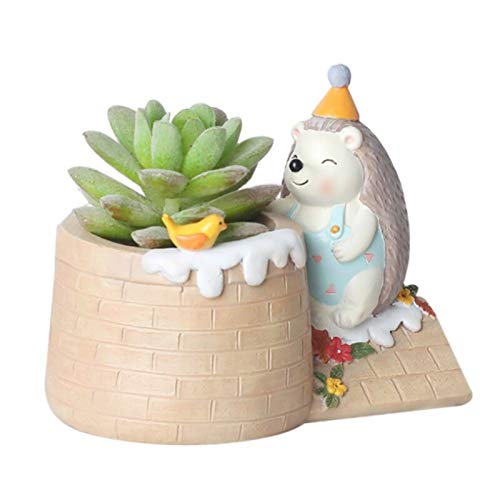 MoYek Cute Succulent Plant Pot - Resin Flower Planter for Home, Garden & Bonsai - Decorative A4 Color - Perfect for Windowsills, Office Desks & Indoor Plant Displays