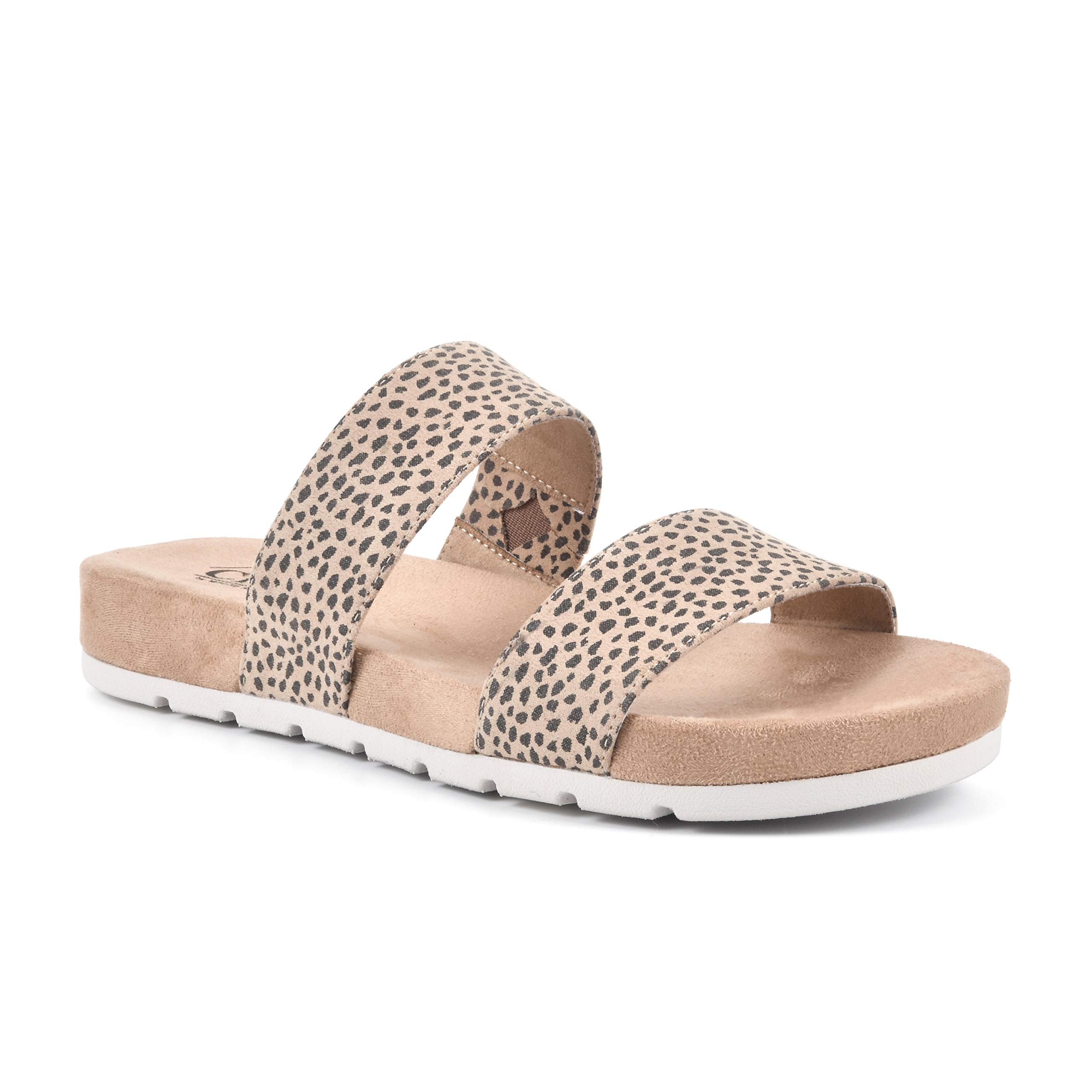 White Mountain Women's Tahlie Slide Sandals - Comfortable Summer Casual Wear