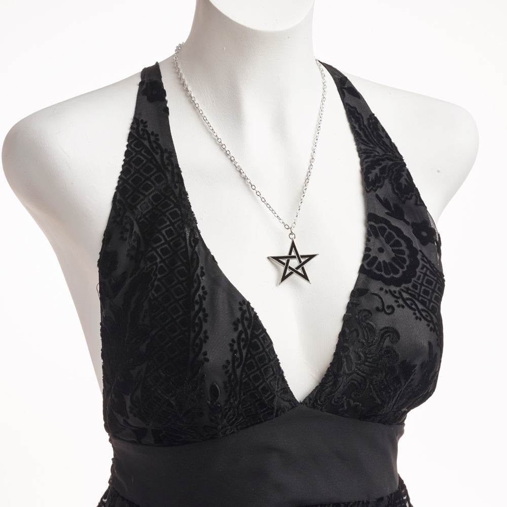 Black Star Pendant Necklace for Women - Gothic Stainless Steel Jewelry Gift for Birthday, Christmas | Perfect for Layering, Everyday Wear & Special Occasions
