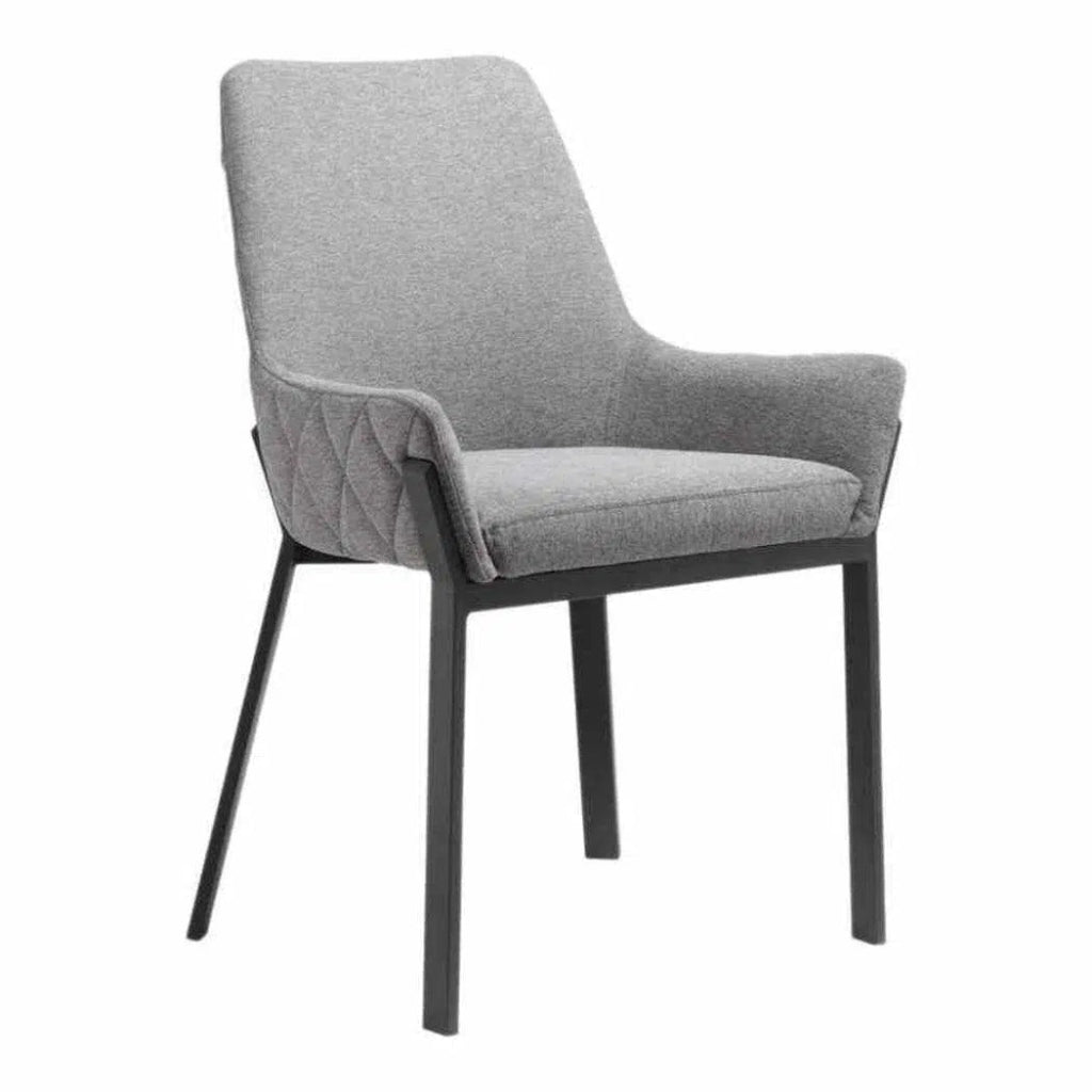 22 Inch Modern Grey Dining Chair Set of 4 - Contemporary Kitchen & Dining Room Furniture for Home & Restaurant Use