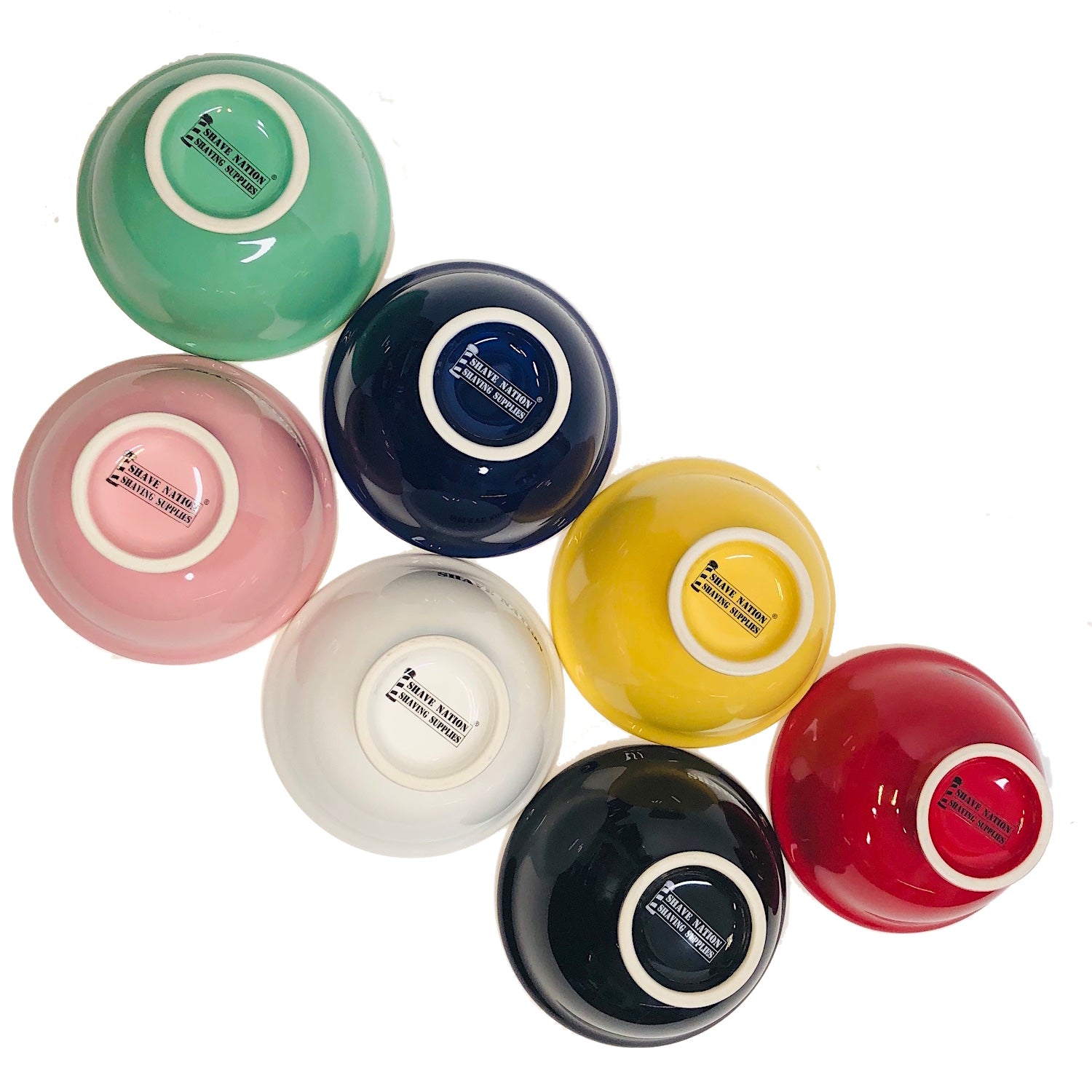 Shave Nation Premium Ceramic Shaving Lather Bowl for Men - Custom Shaving Bowl for Thick Lather & Smooth Shave - Perfect for Wet Shaving & Barber Shop Use