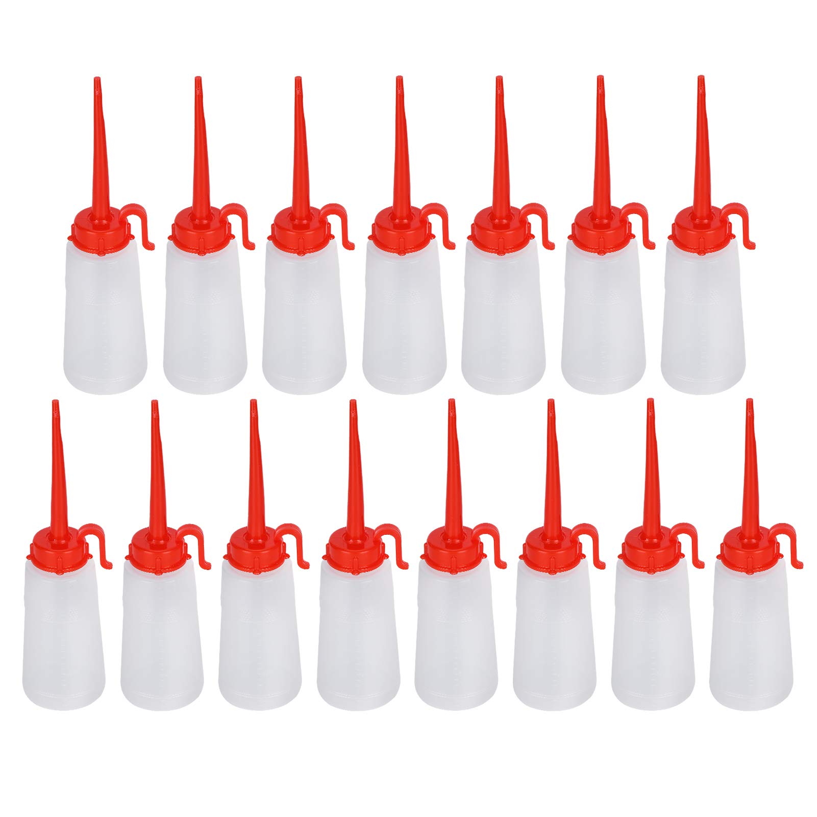 Oil-Resistant Transparent Sewing Machine Oil Can - 15Pcs Industrial Oil Pipeline Design for Machinery Factories | Perfect for Lubrication in Garment Factories, Textile Workshops & Industrial Maintenance