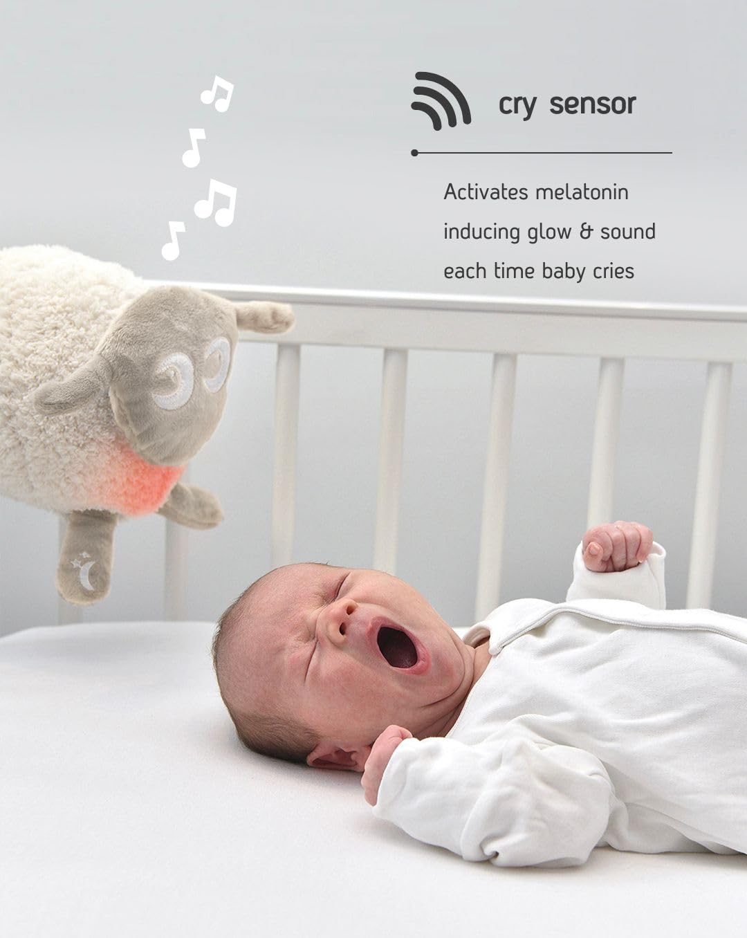 Sweet Dreamers Rechargeable Ewan Deluxe White Noise Machine for Babies & Toddlers - Cry Sensor, Night Light, 10 Soothing Sounds, Timer Function | Machine Washable Beige Baby Sleep Aid | Perfect for Nursery, Travel & Soothing Fussy Infants