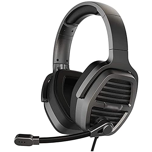 SSLCWL Gaming Headset with 7.1 Surround Sound - USB Wired Computer Headphones for PC, PS4, Xbox - Two-Way Adjustable Headband Design - Perfect for FPS Games, Streaming & Online Chatting