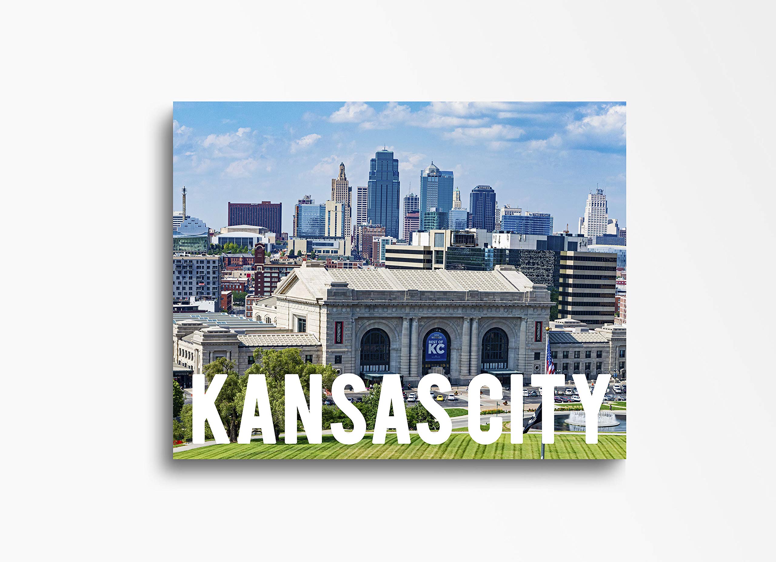 Kansas City Downtown Skyline Canvas Wall Art - 30x40 Inch Modern Cityscape Painting for Home Decor | Perfect for Living Room, Bedroom, Kitchen & Office | Ready to Hang Urban Wall Decor for Home & Workspace
