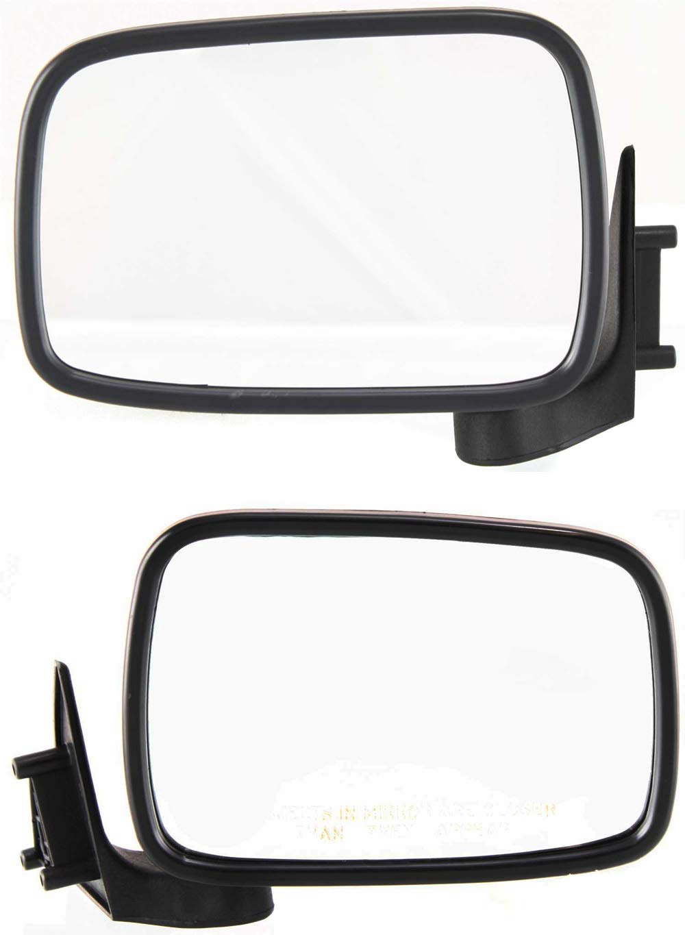Kool Vue Driver & Passenger Side Mirrors for Mazda B2200 B2600 1987-1993 | Paintable Replacement Mirrors | Perfect for Off-Roading & Daily Commuting