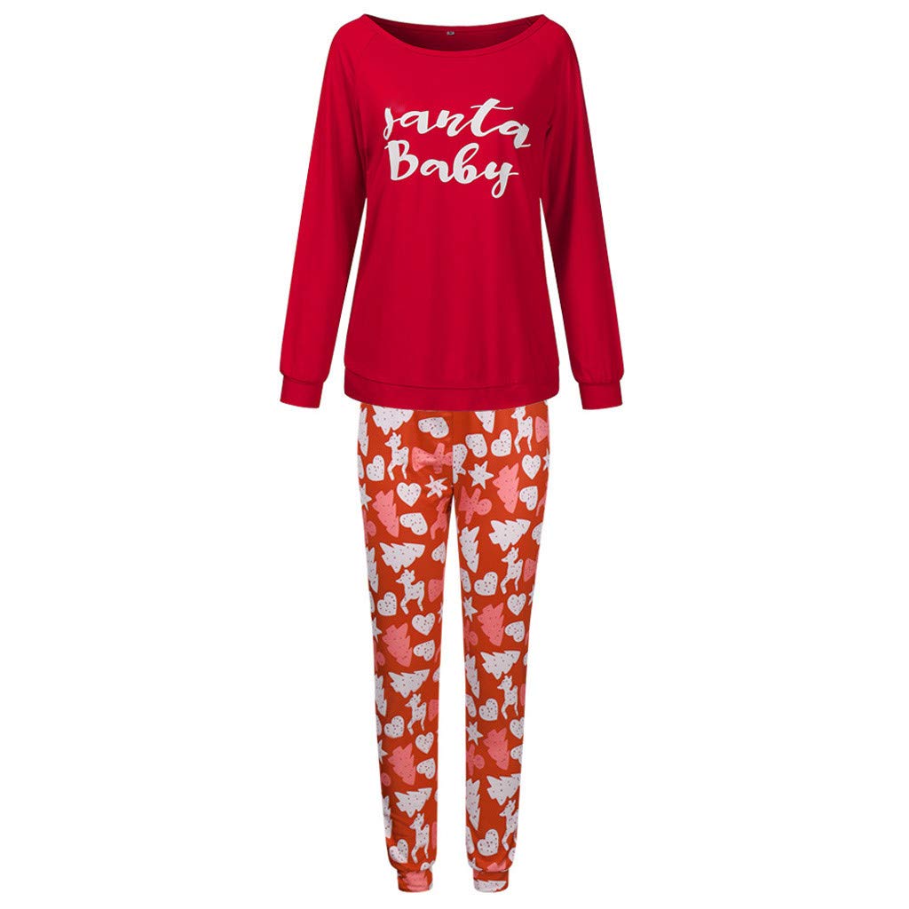 Women's 2-Piece Outfit Set - Casual Printed Letter Graphic Lounge Pajamas & Sleepwear for Christmas, Home, and Going Out | Cozy Matching Pajama Sets for Women's Sleepwear, Lounging, and Holiday Gatherings