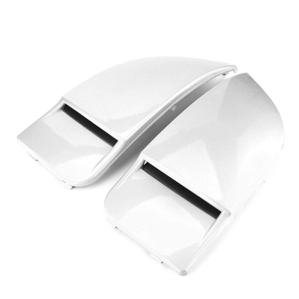EVGATSAUTO ABS Fog Lamp Bezel for Subaru STI WRX 2004-2005 - Durable Front Fog Light Cover Pair (White) | Perfect for Off-Roading & Night Driving Enhancement