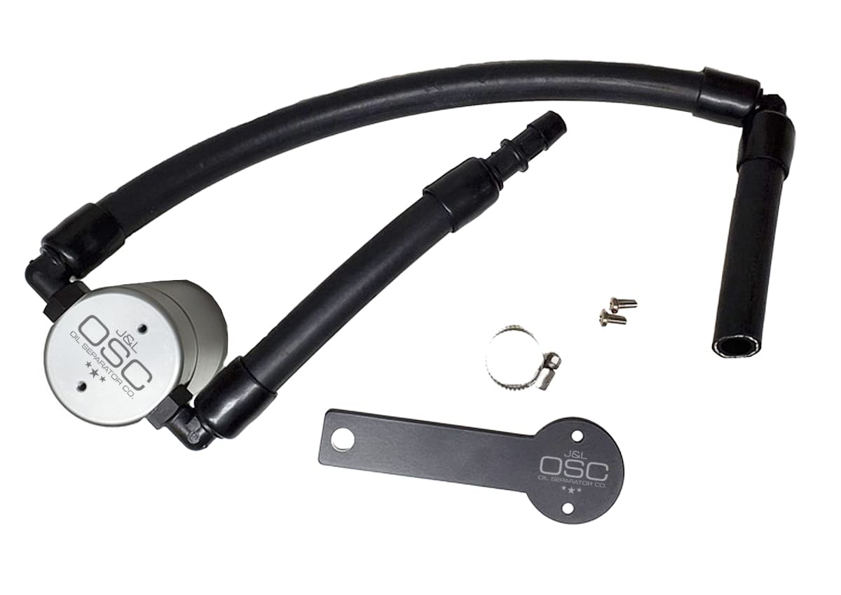 J&L Oil Separator 3.0 - Compatible with 2018-2023 Kia Stinger GT 3.3L Turbo - Passenger Side Catch Can (Silver) | PCV Baffle System Upgrade for Improved Engine Performance & Reduced Carbon Buildup | Perfect for Daily Driving & Performance Tuning