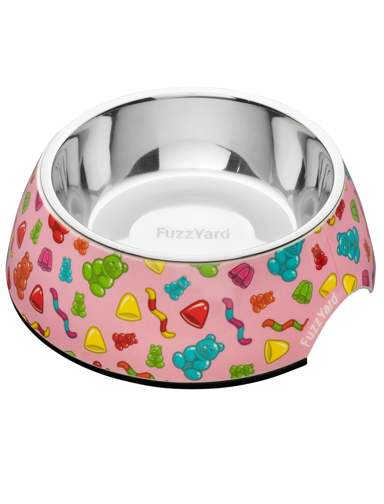 FuzzYard Easy Feeder Slow Eating Pet Bowl for Dogs & Cats - Non-Slip Jelly Bear Design (Small, Medium, Large) - Perfect for Fast Eaters & Messy Pets at Home or Travel