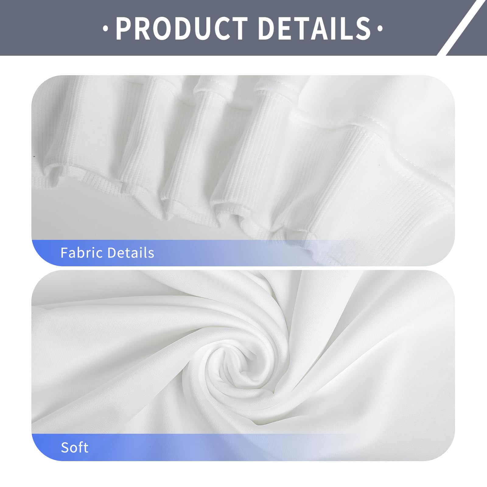 2 Pack White Blank Polyester Crewneck Sweatshirts for Sublimation & Heat Press - Unisex Adult Pullover Hoodies for DIY Printing, Custom Apparel & Gifts