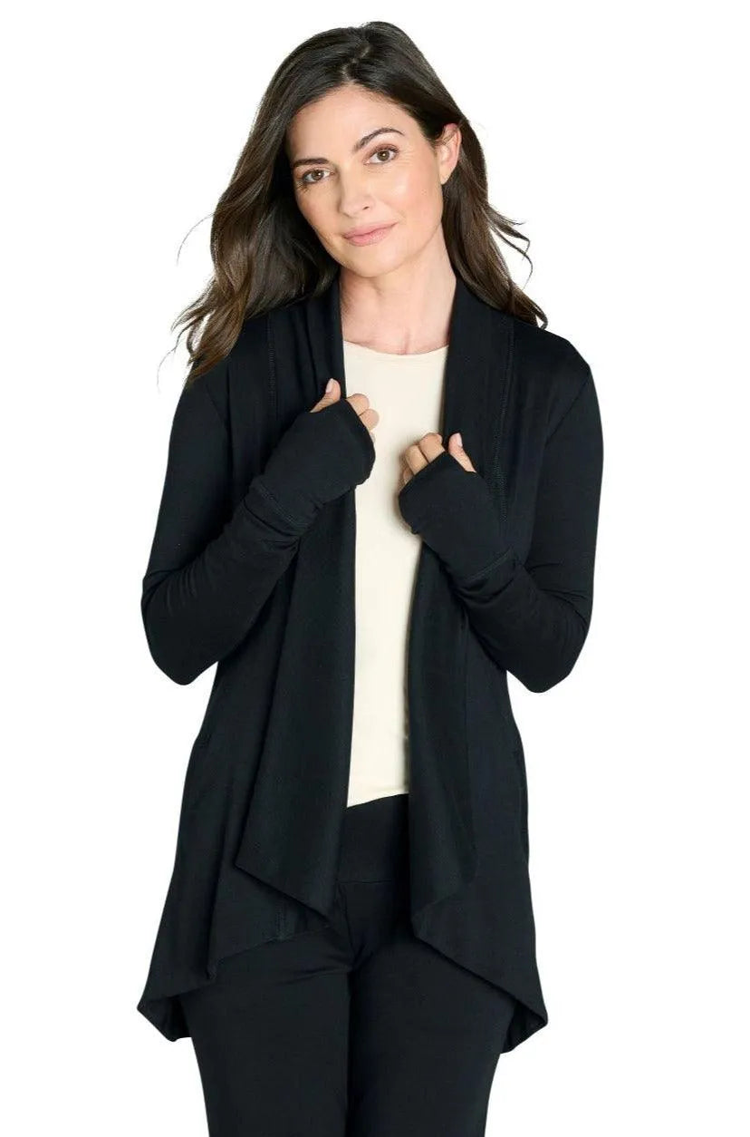 Stylish Draped Cardigan for Women - Soft Long Open Front Knit Sweater | Perfect for Fall Layering, Office Wear & Casual Outfits