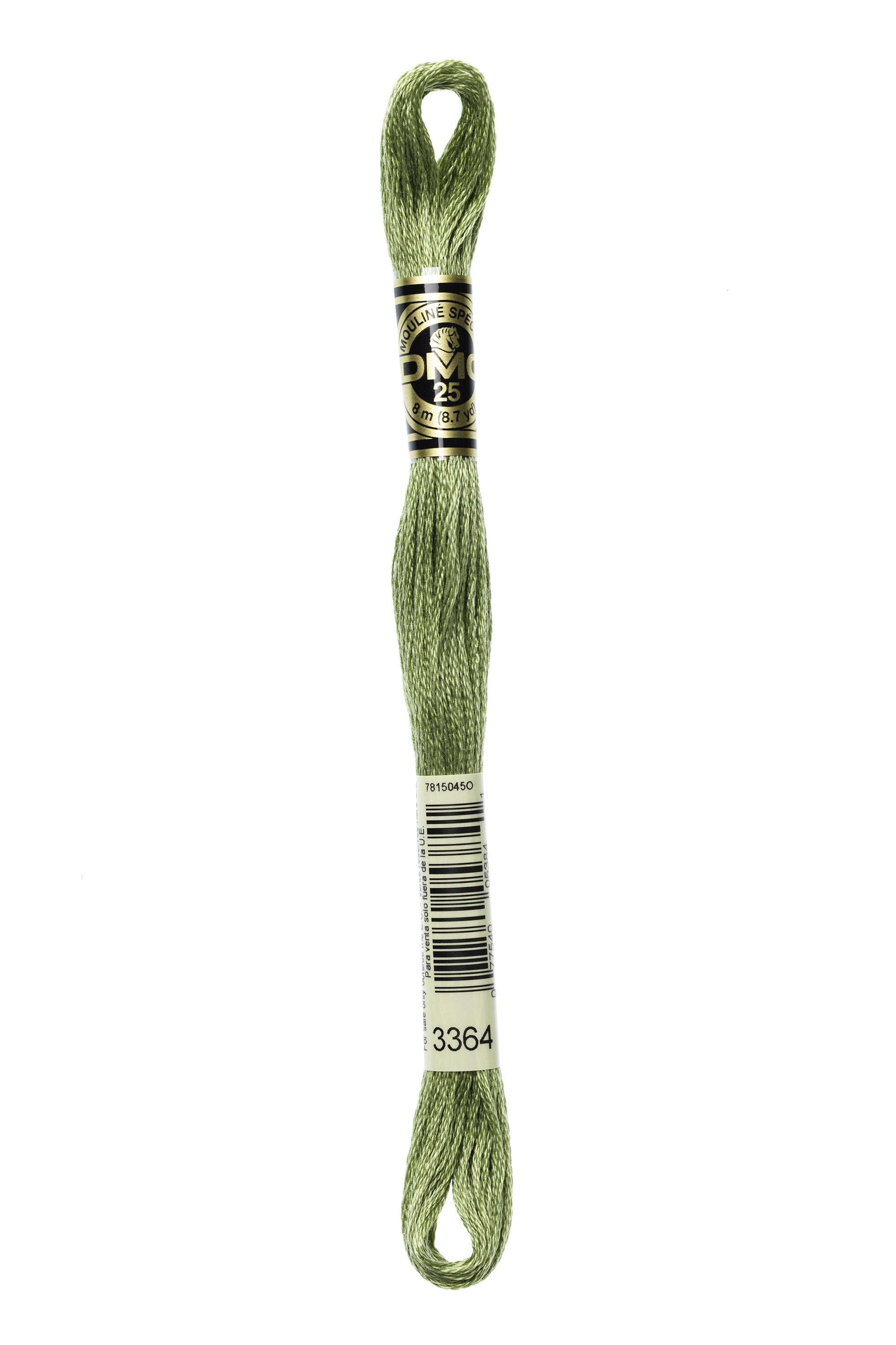 DMC 3364 Cotton Embroidery Floss - 6 Stranded Premium Thread for Cross Stitch, Needlepoint & Hand Embroidery | Perfect for DIY Crafts, Scrapbooking & Home Decor Projects