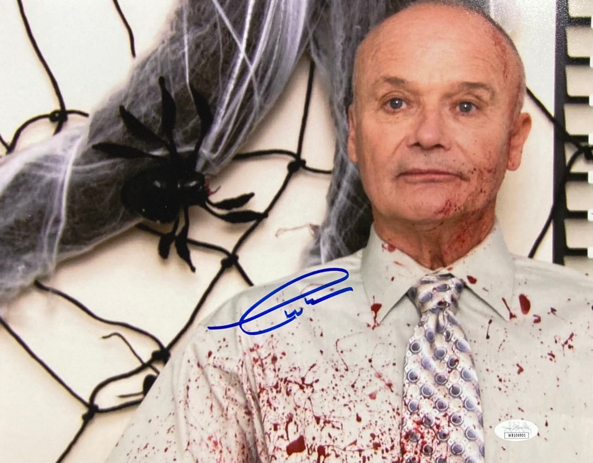Authentic Creed Bratton Signed 11x14 Photo - The Office Memorabilia with Bloody Shirt Scene - JSA Certified - Perfect for Office Fans & TV Show Collectors - Great for Man Cave, Pop Culture Decor, or Gift for The Office Lovers