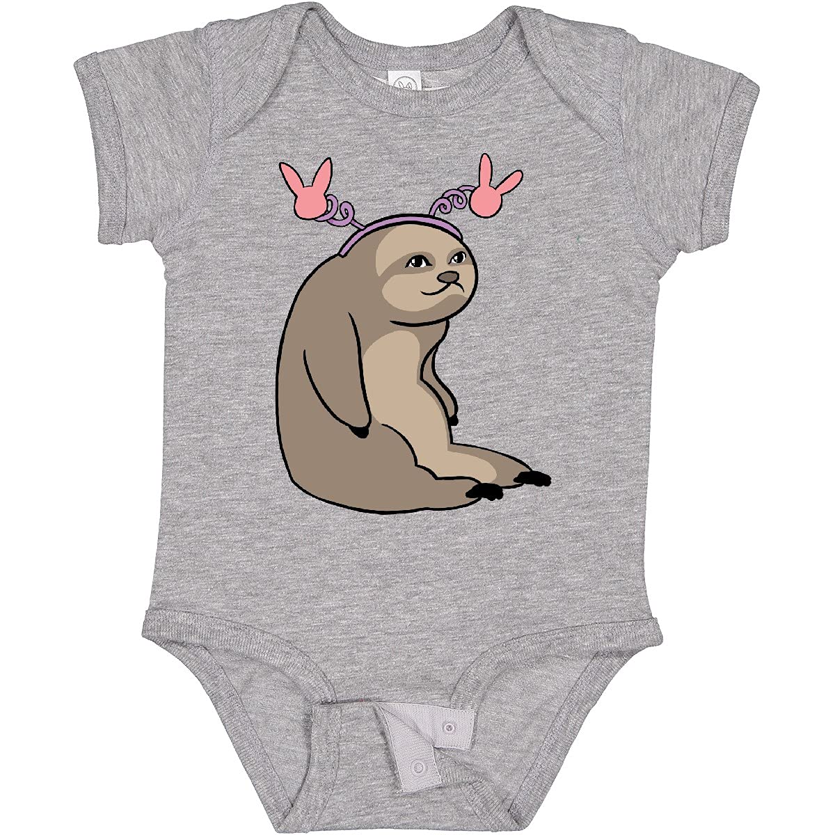 Inktastic Easter Sloth with Pink Bunny Ears Baby Bodysuit - Cute Easter Outfit for Babies & Toddlers - Perfect for Easter Photos, Family Gatherings & Holiday Celebrations