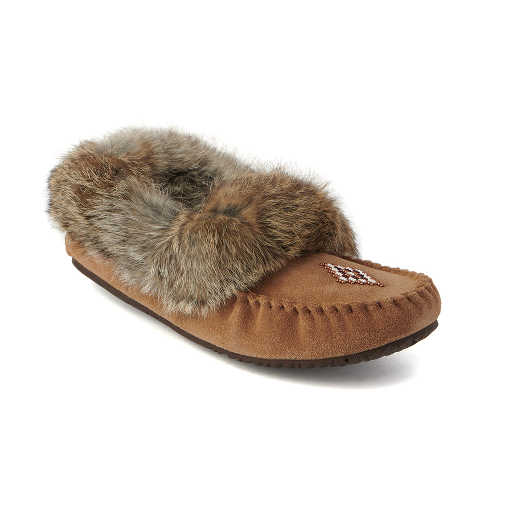 Women's Manitobah Suede Moccasin - Soft Leather Slip-On Shoes for Women | Comfortable Indoor/Outdoor House Slippers | Perfect for Home, Office & Casual Wear