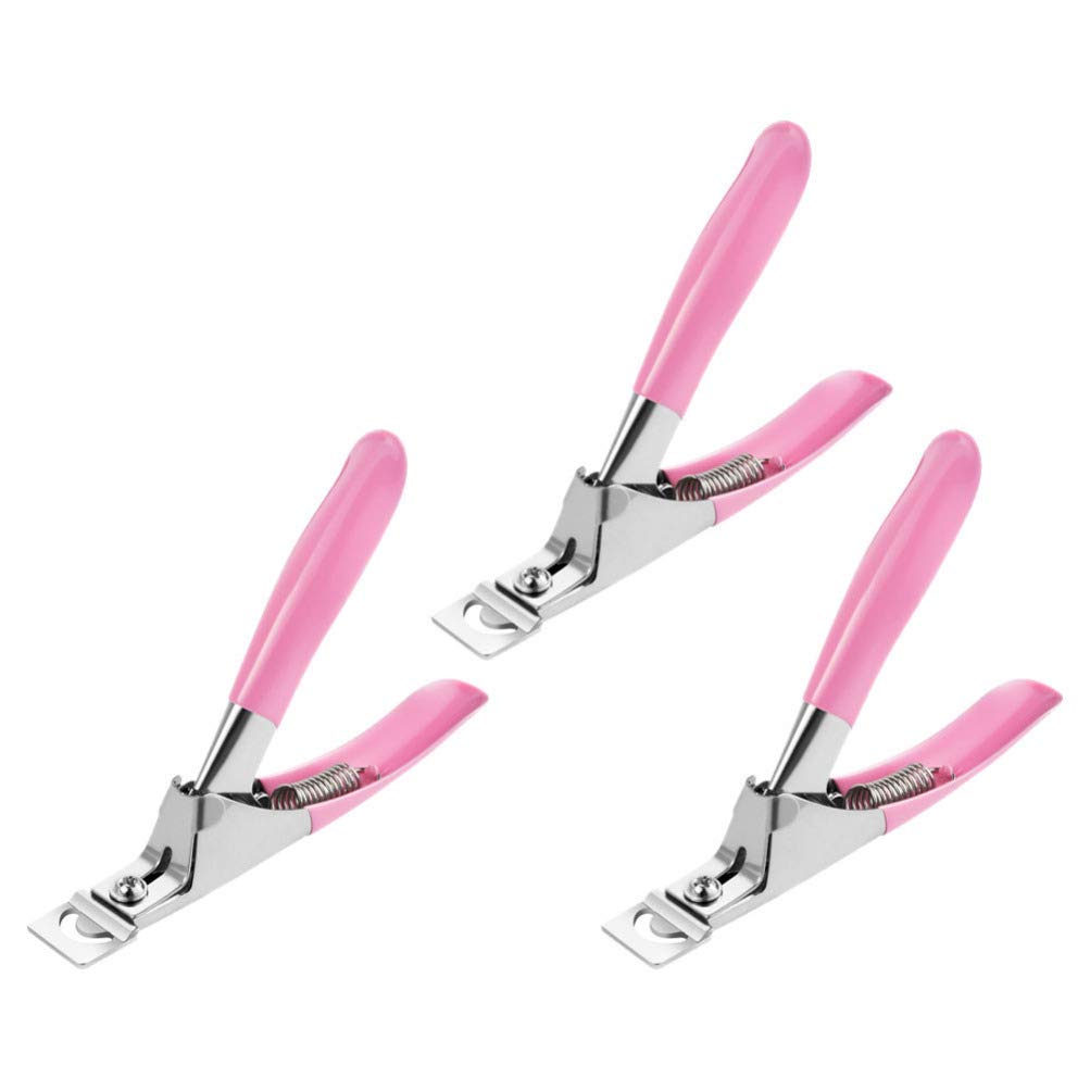 3-Piece U-Shaped Manicure Clipper Set - Professional Nail Trimming Tool with Nail Scissors & Cutter for Precise Grooming | Perfect for Home, Salon & Travel Manicure Kits